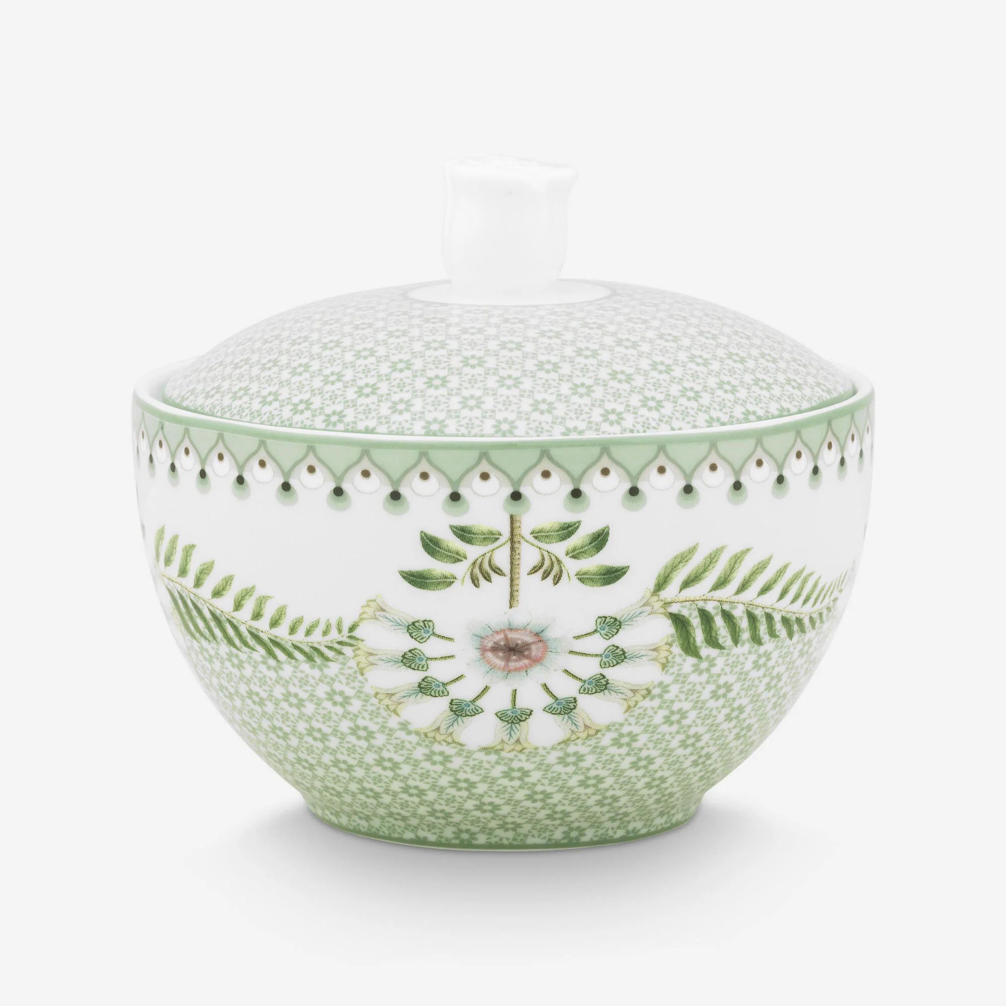 Yeşil Porselen Şekerlik Lily & Lotus Collection