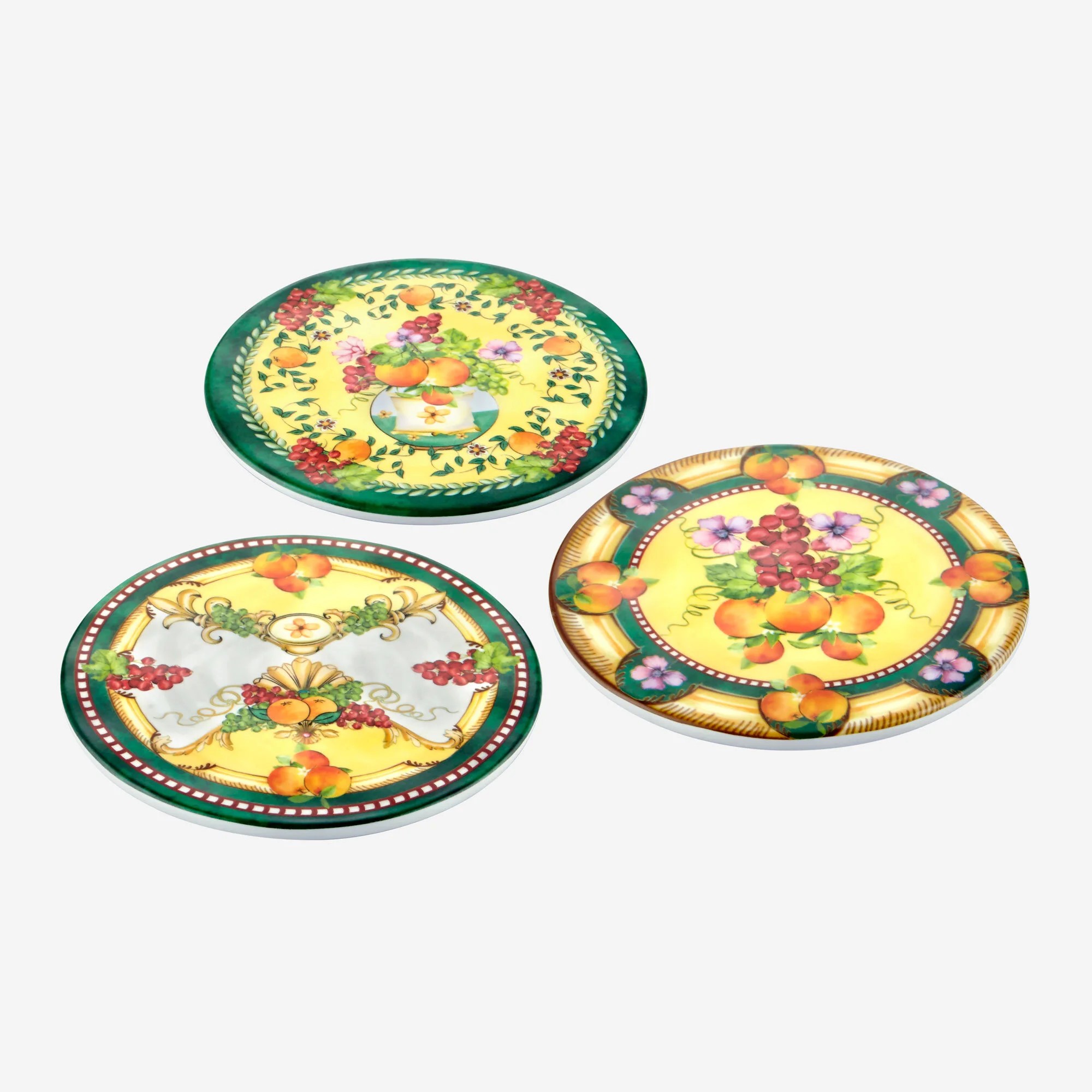 Yeşil Melamin Bardak Altlığı 3 Parça Carpe Diem Collection by Chiara Alessi