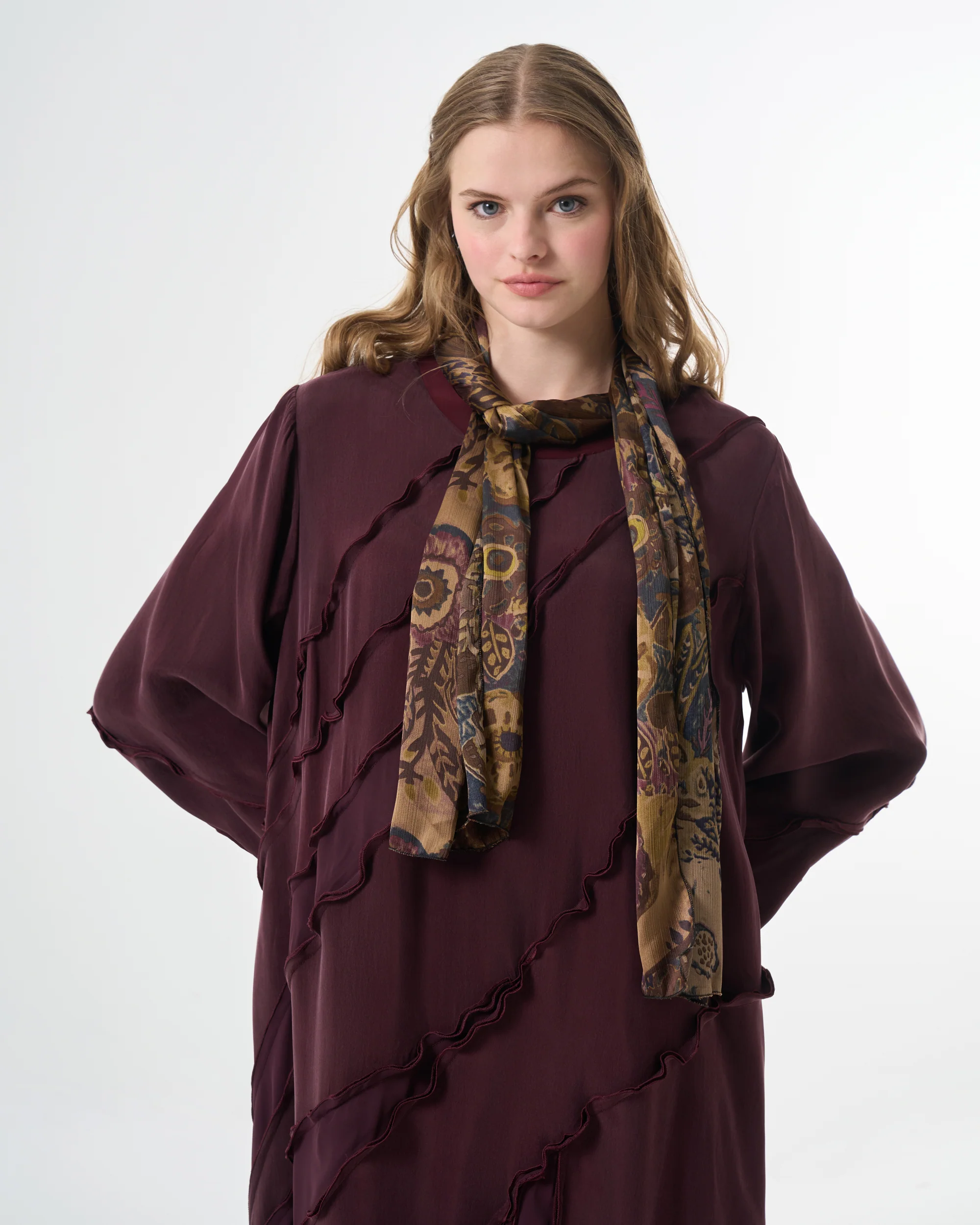 BORDO ELBİSE 