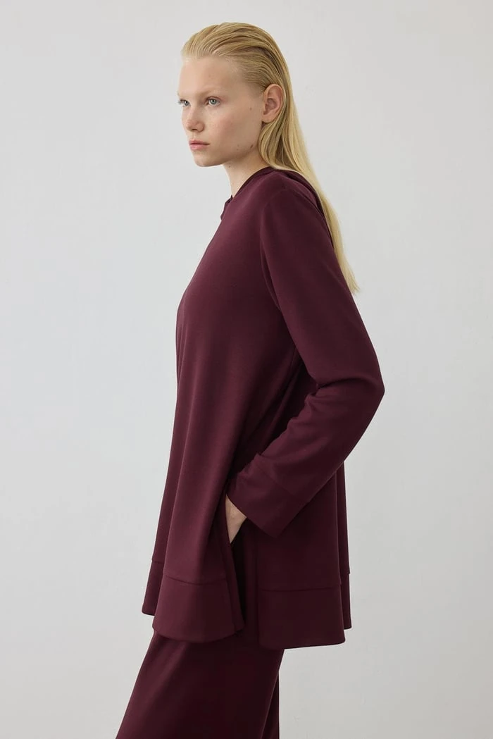 MİORİ BERN PANTOLONLU MODAL TAKIM BORDO