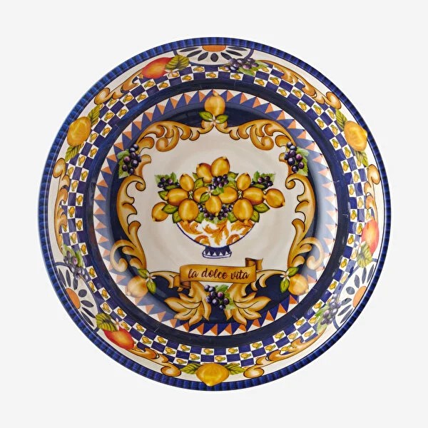 Mavi Melamin Kahvaltı Tabağı 21,5 Cm Capri Collection by Chiara Alessi