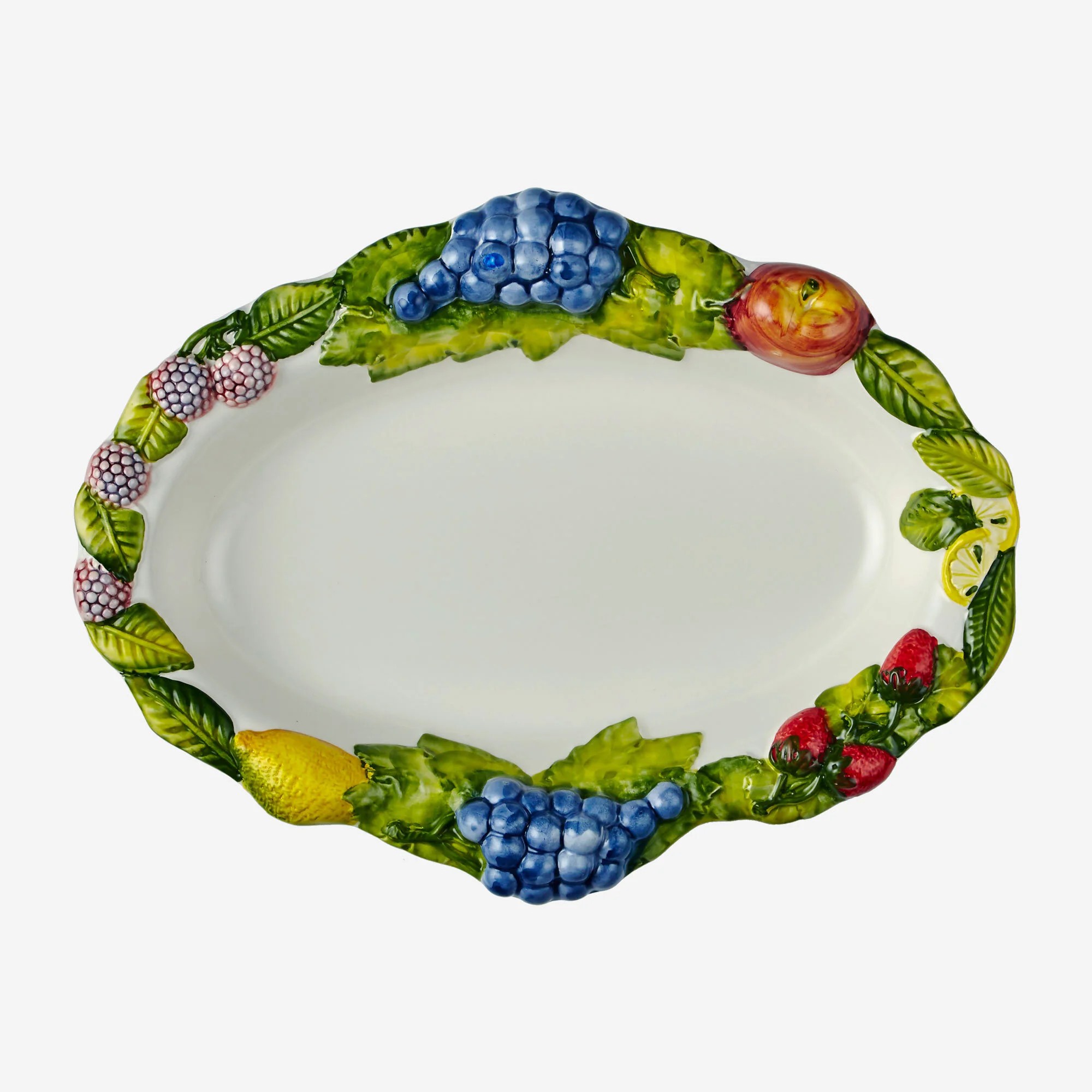 Beyaz Seramik Servis Tabağı 37X28 Cm Collection by Edelweiss Italy