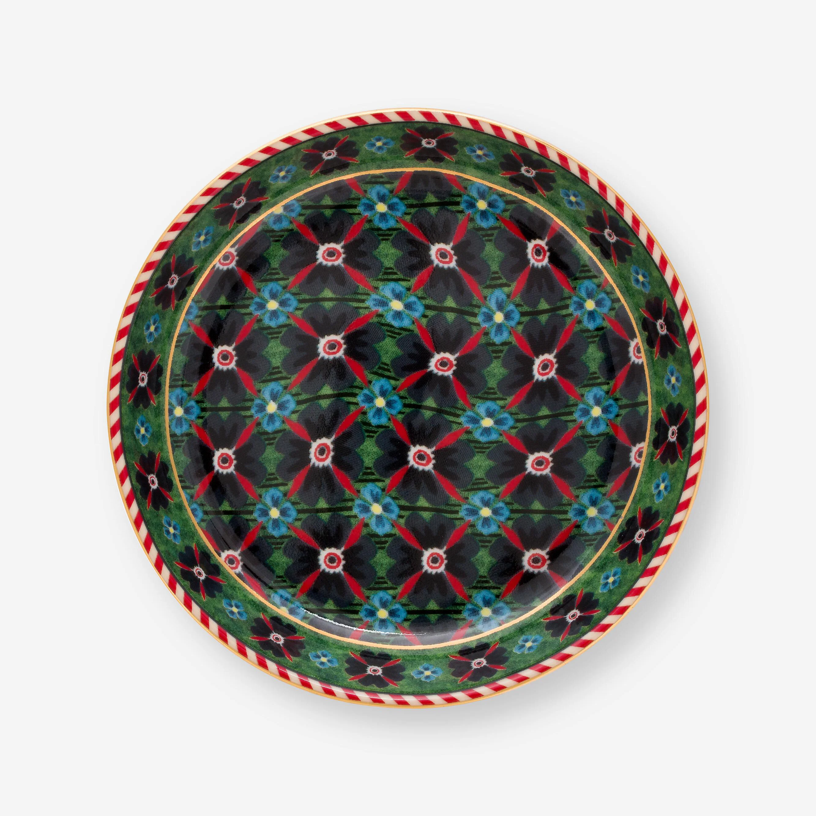 Yeşil Porselen Çay Tabağı 9 Cm Berry Blues Collection by Pip Studio