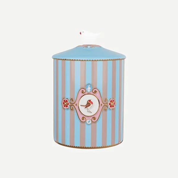 Mavi Haki Porselen Saklama Kutusu 1300 Ml Love Birds Collection by Pip Studio