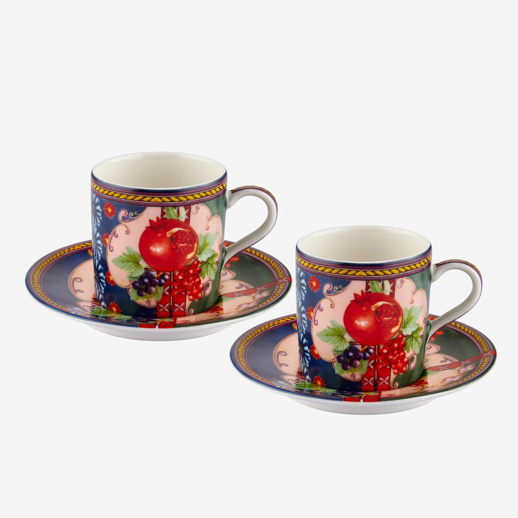 Chiara Alessi Mavi Yeşil Kahve Fincan Set