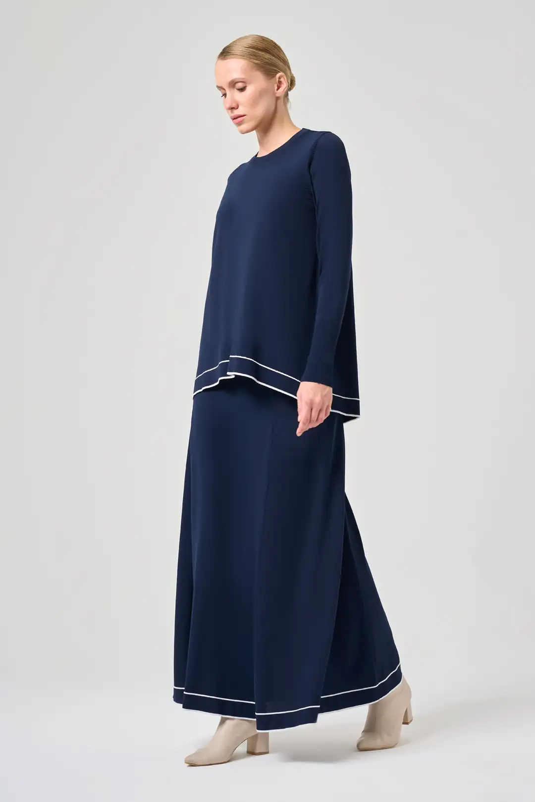 Rayon Soğuk İp Vale Tunik 