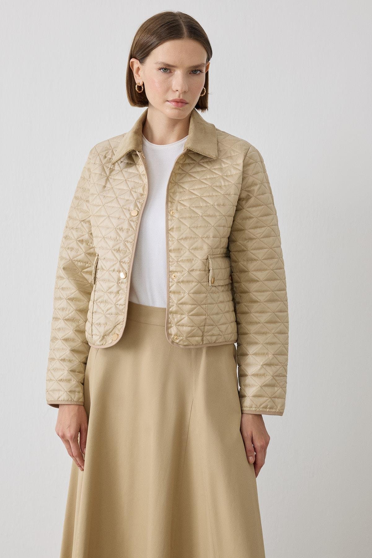 MİORİ LUMA KAPİTONE CEKETLİ SCUBA TAKIM VİZON