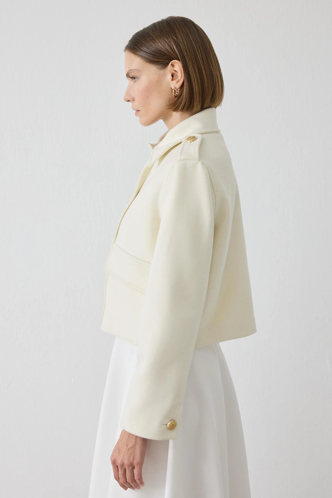 SİENA KAŞE CEKET BEYAZ