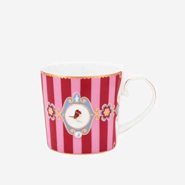 Kırmızı Pembe Porselen Kupa 150 Ml Love Birds Collection by Pip Studio