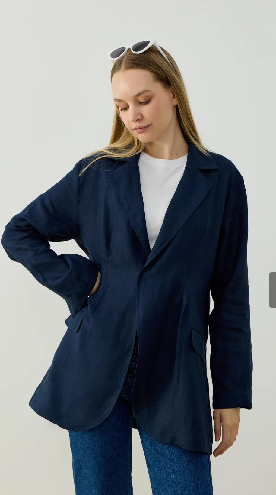 GRACE BLAZER CEKET LACİVERT