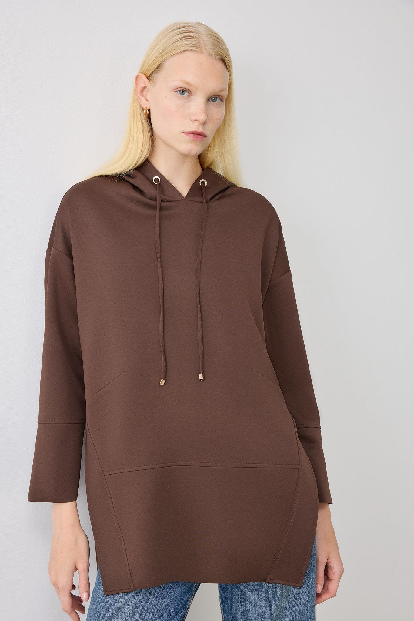 SETA SCUBA TUNIK KAHVE