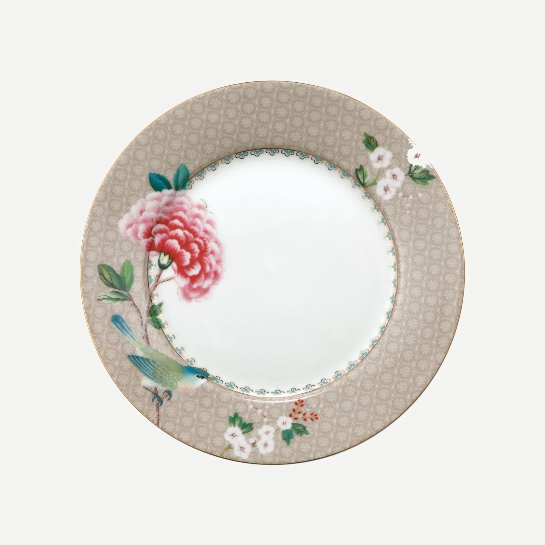 Haki Porselen Kahvaltı Tabağı 21 Cm Blushing Birds Collection by Pip Studio