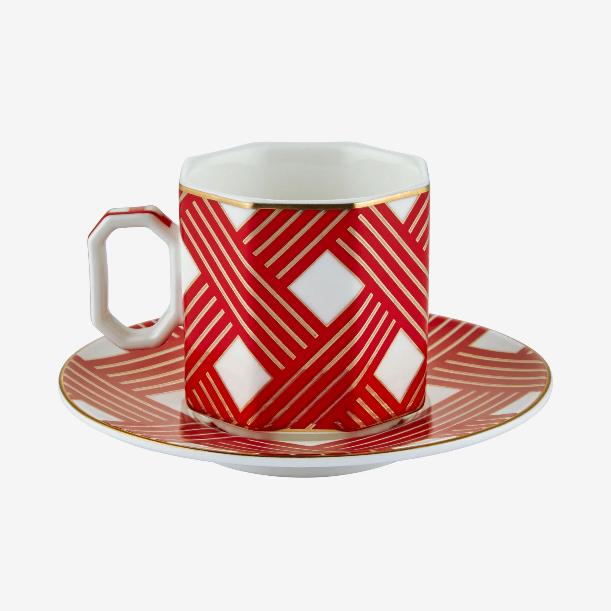 Kırmızı Porselen Kahve Fincan Seti 90 Ml Collection by Chiara Alessi