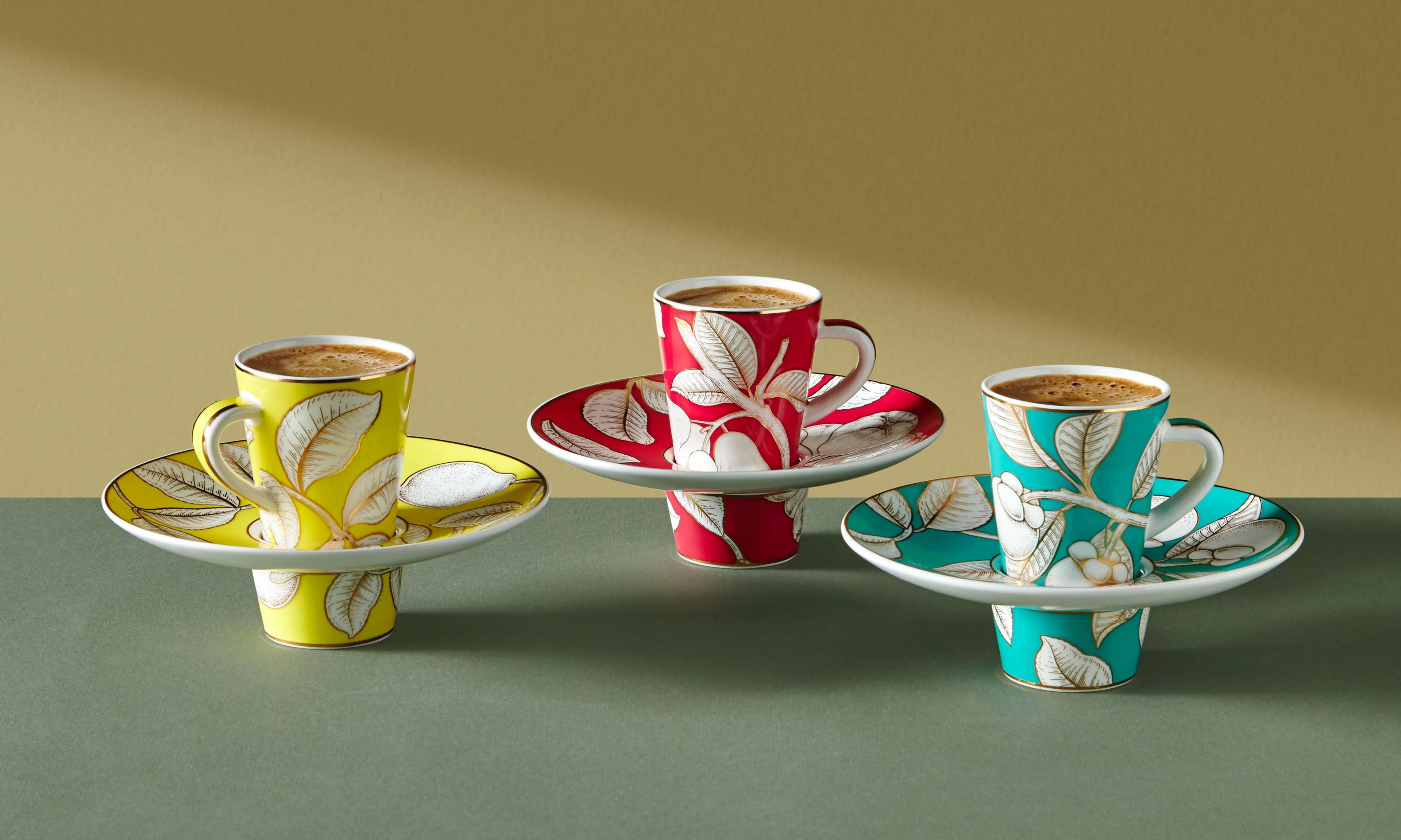 Sarı Porselen Kahve Fincan Seti 100 Ml Collection by Chiara Alessi