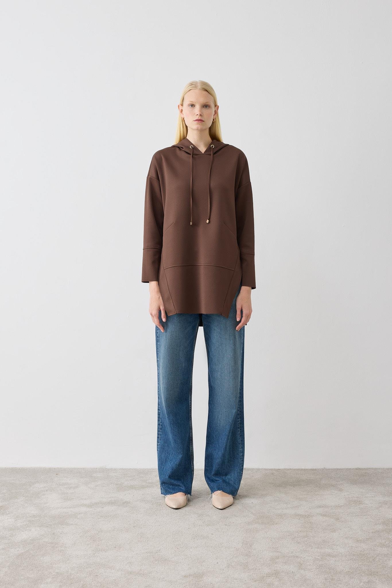 SETA SCUBA TUNIK KAHVE