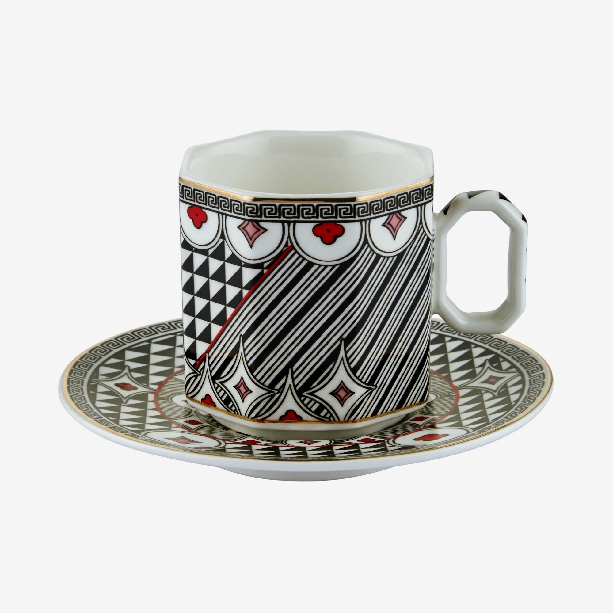 Siyah Porselen Kahve Fincan Seti 90 Ml Collection by Chiara Alessi