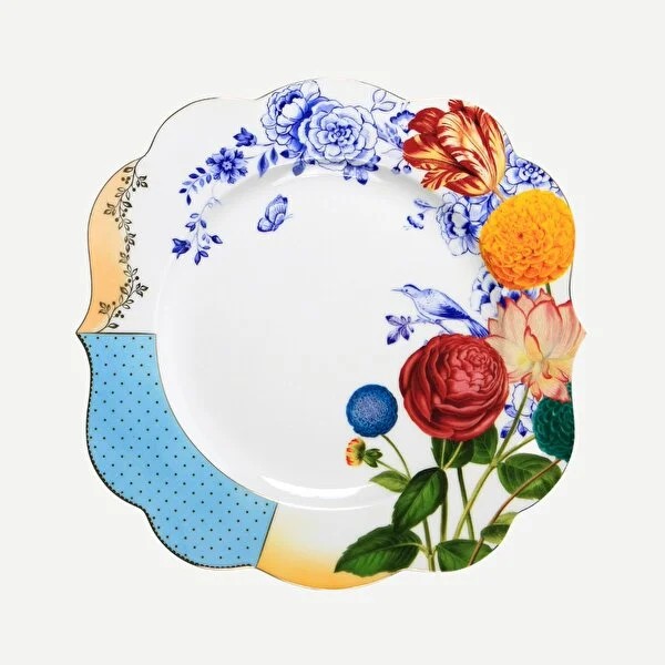 Mavi Porselen Yemek Tabağı 28 Cm Royal Collection by Pip Studio