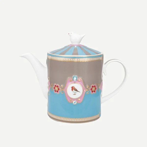 Mavi Haki Porselen Demlik 1300 Ml Love Birds Collection by Pip Studio