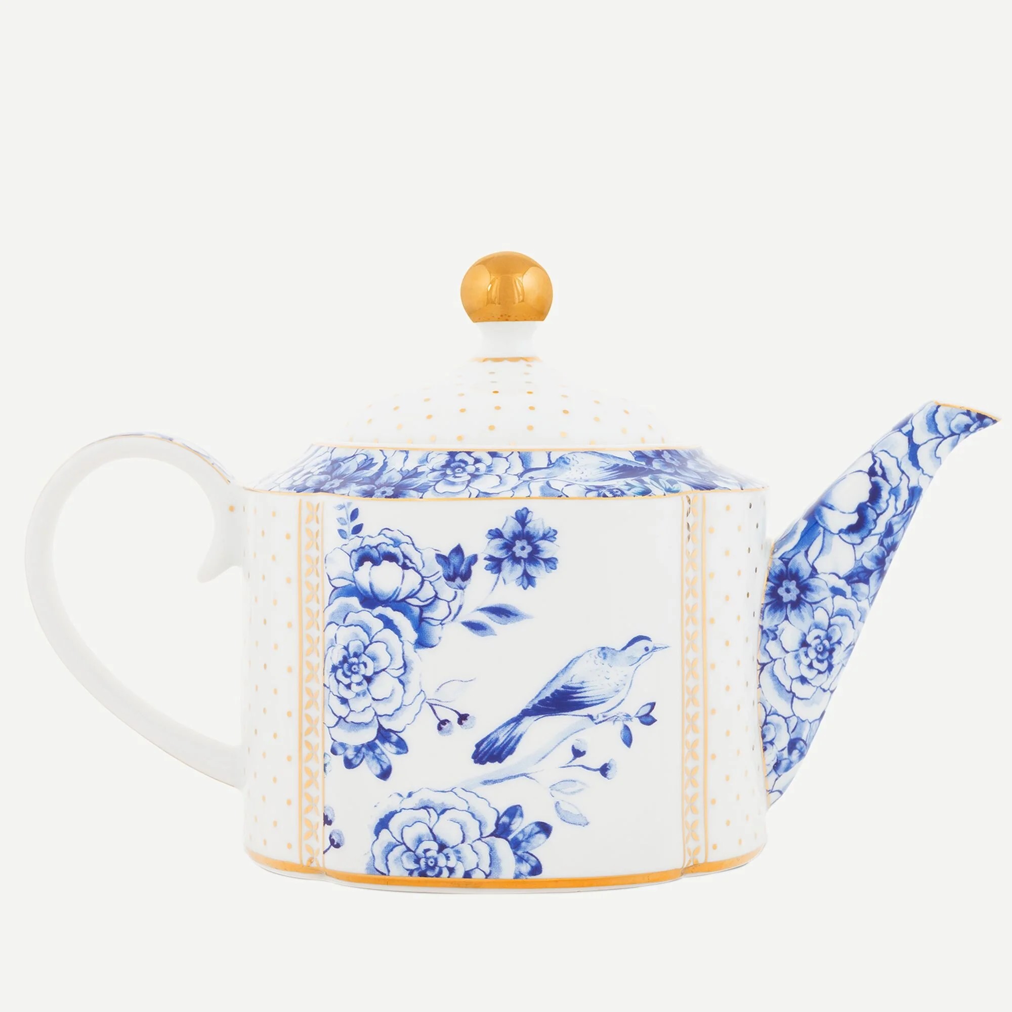 Mavi Beyaz Porselen Demlik 950 Ml Royal White Collection by Pip Studio