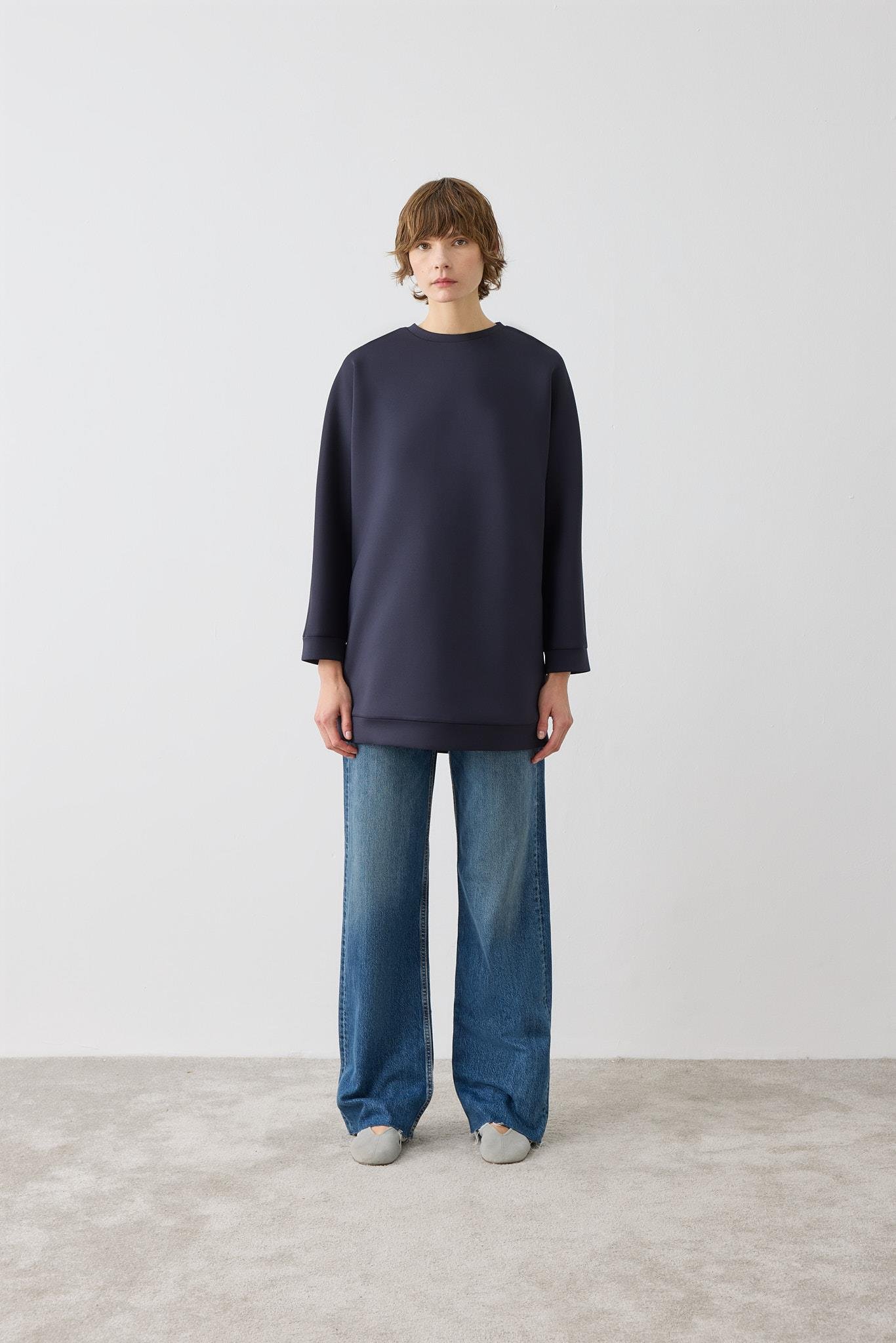 SCUBA PUF SWEAT LACİVERT