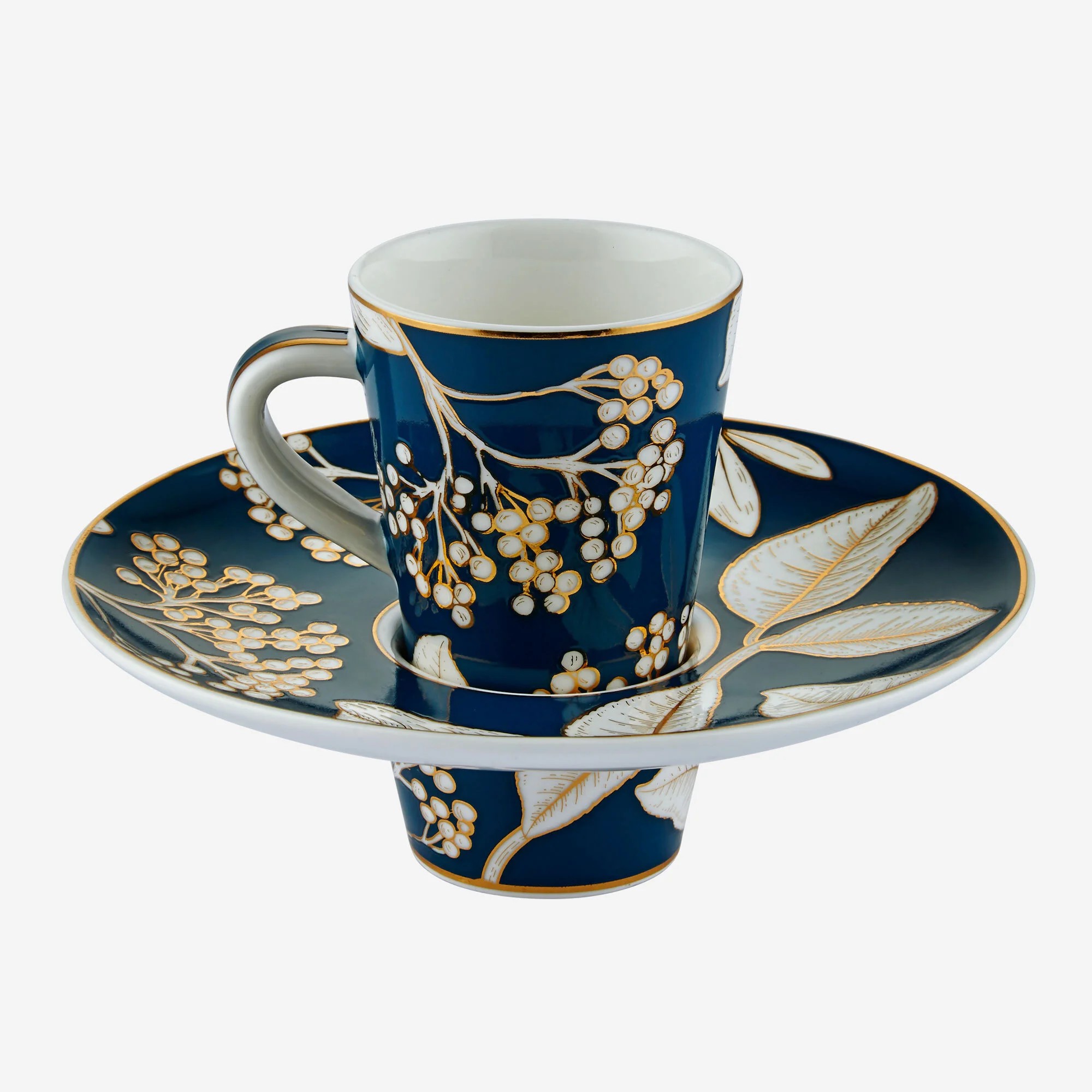 Mavi Porselen Kahve Fincan Seti 100 Ml Collection by Chiara Alessi