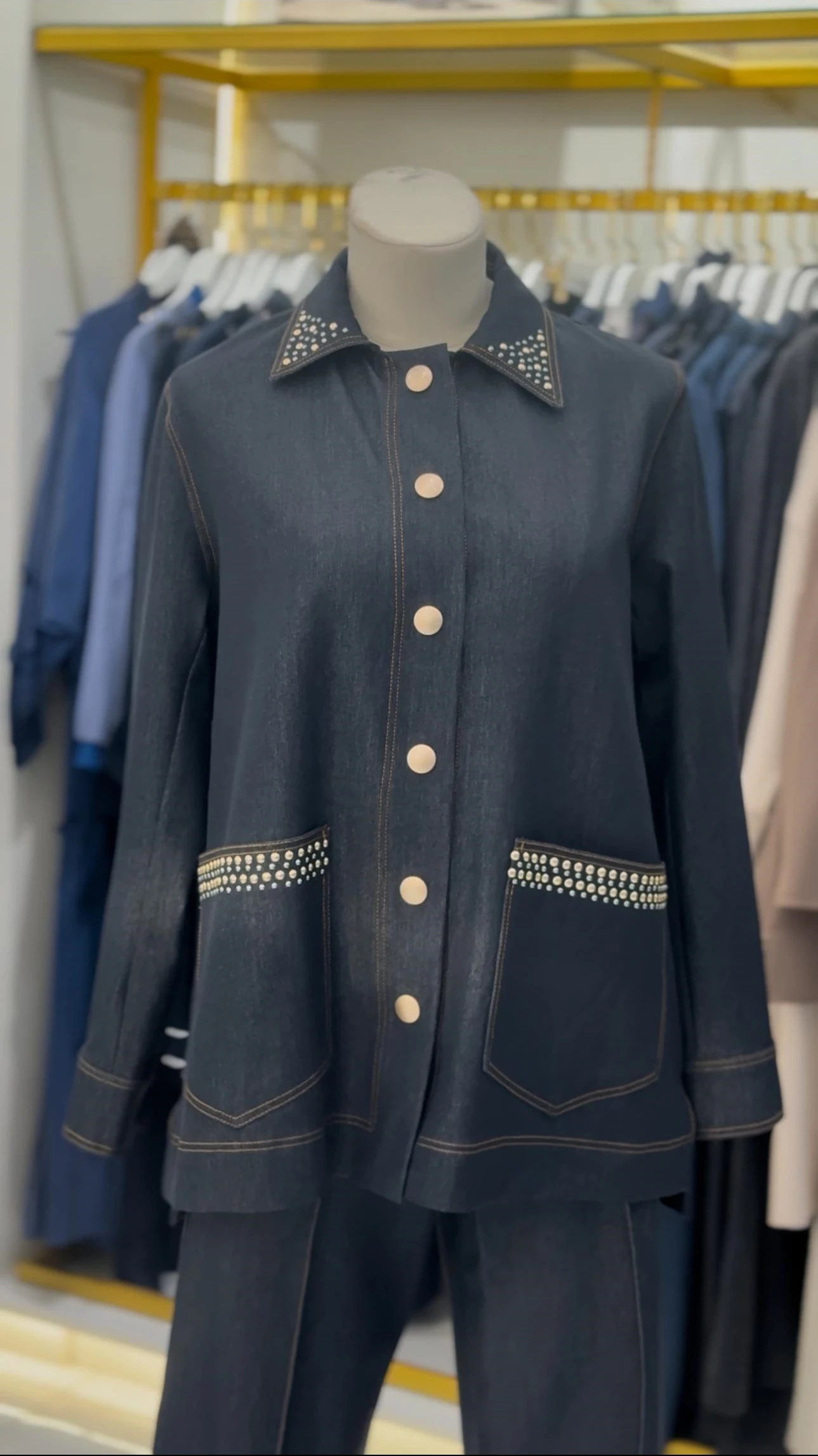 DENİM PANTOLONLU KOT TAKIM 