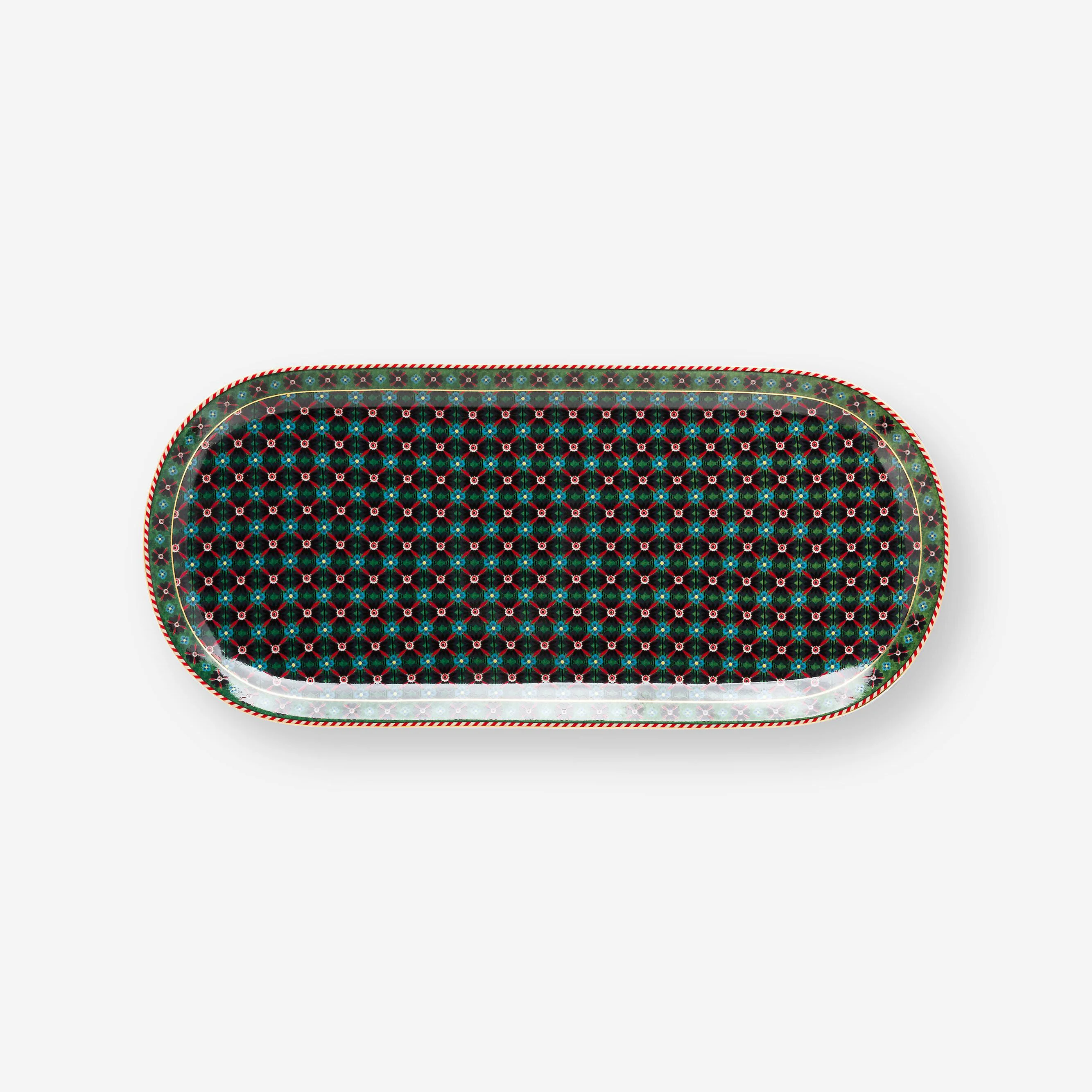 Yeşil Porselen Servis Tabağı 33 Cm Berry Blues Collection by Pip Studio