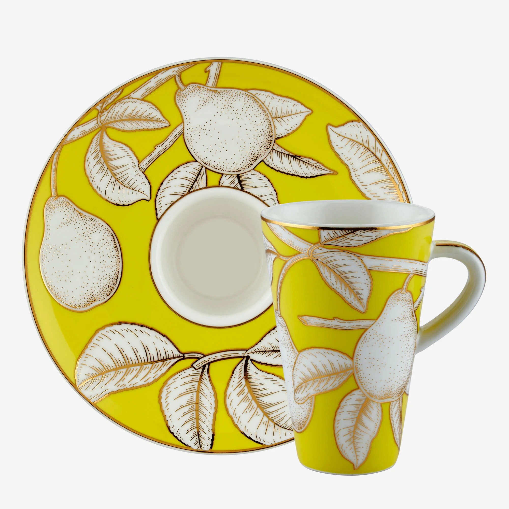 Sarı Porselen Kahve Fincan Seti 100 Ml Collection by Chiara Alessi