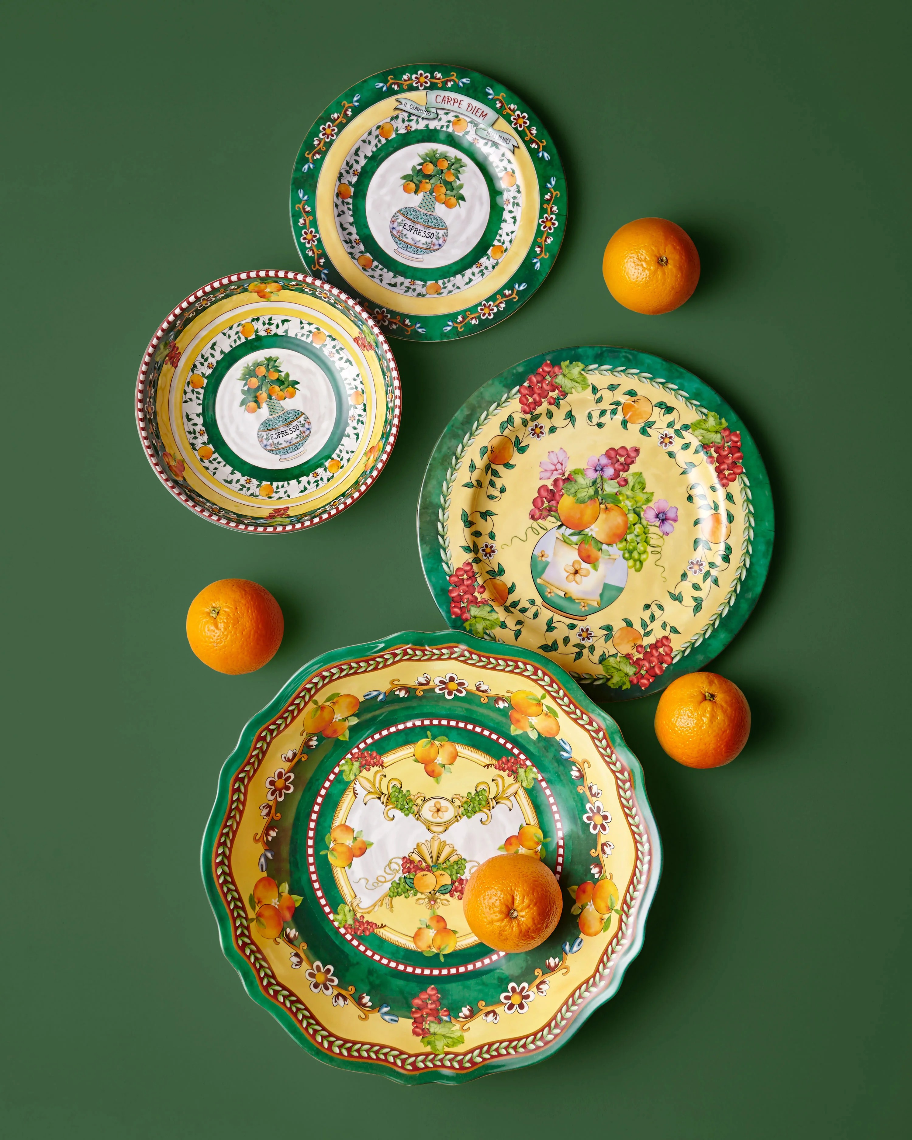 Yeşil Melamin Servis Kasesi 35 Cm Carpe Diem Collection by Chiara Alessi