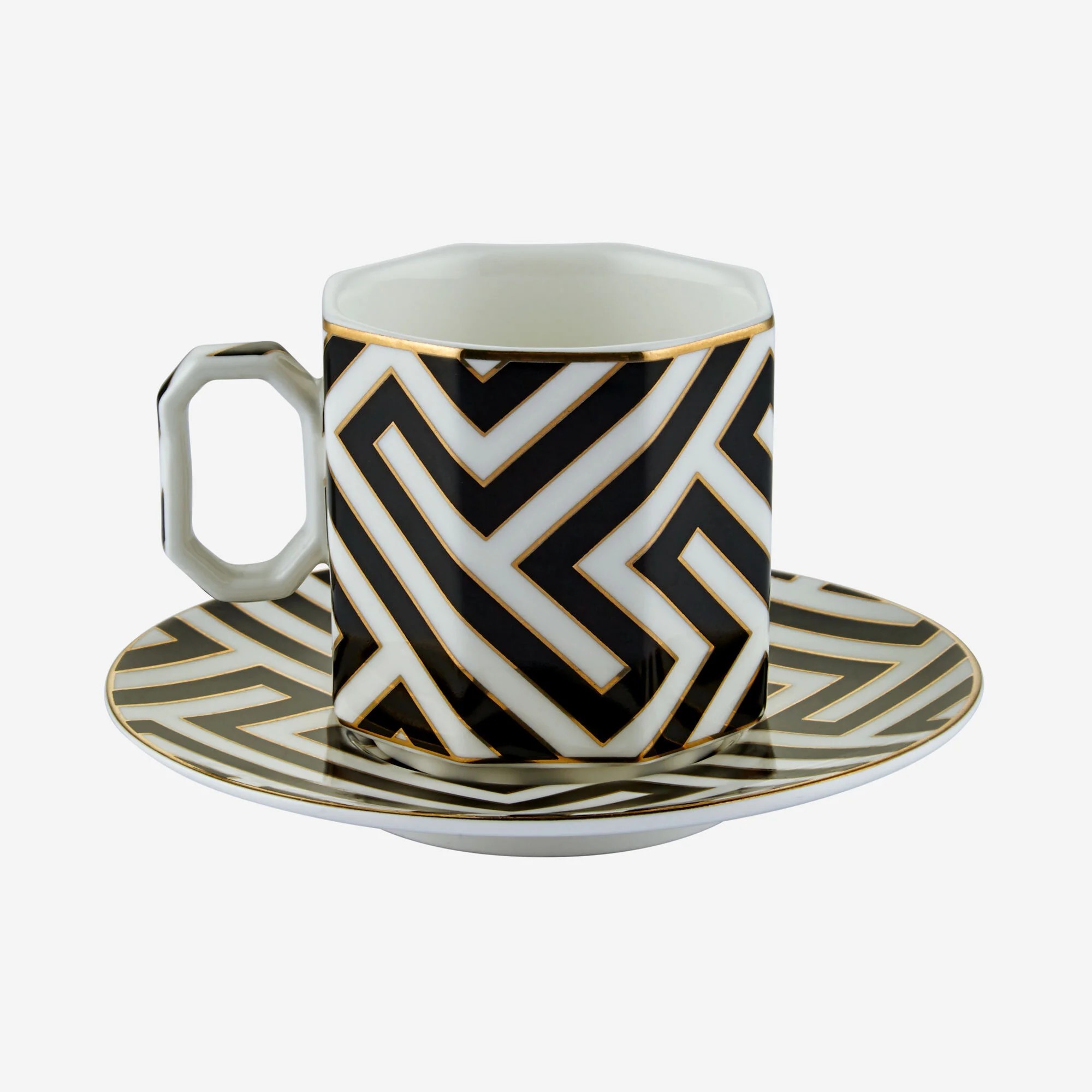 Siyah Porselen Kahve Fincan Seti 90 Ml Collection by Chiara Alessi