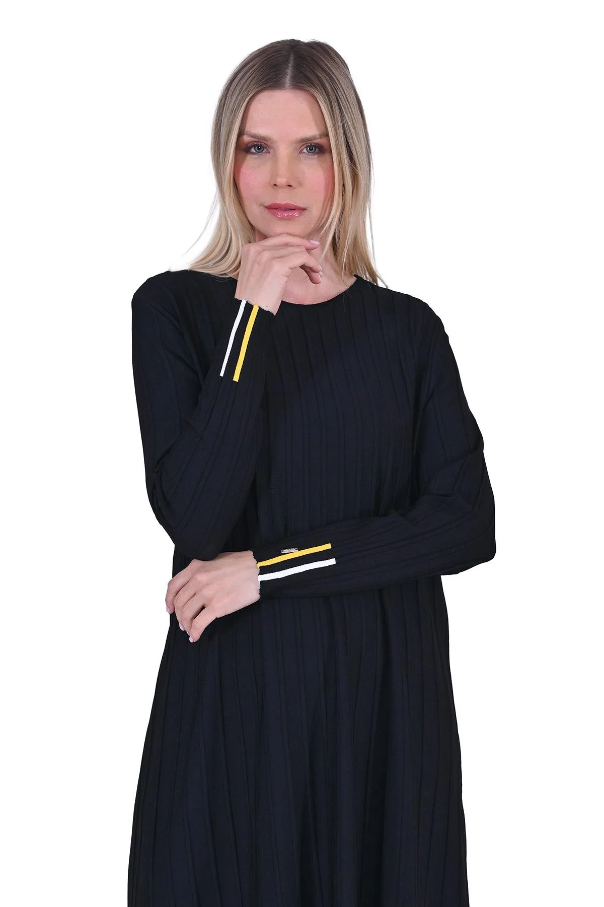 Çubuk Triko Tunik SİYAH