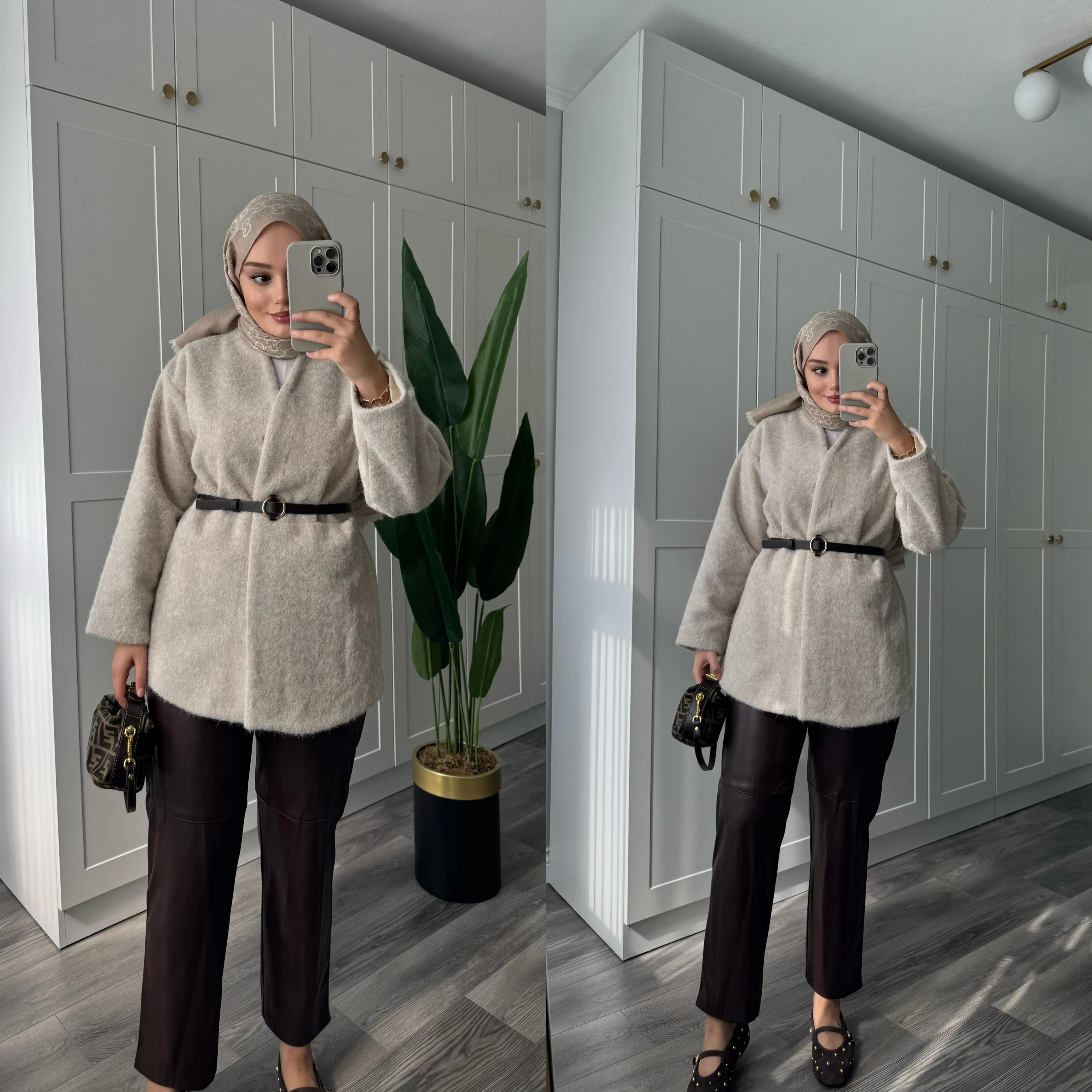 İpekyol Astarlı Kaban Bej