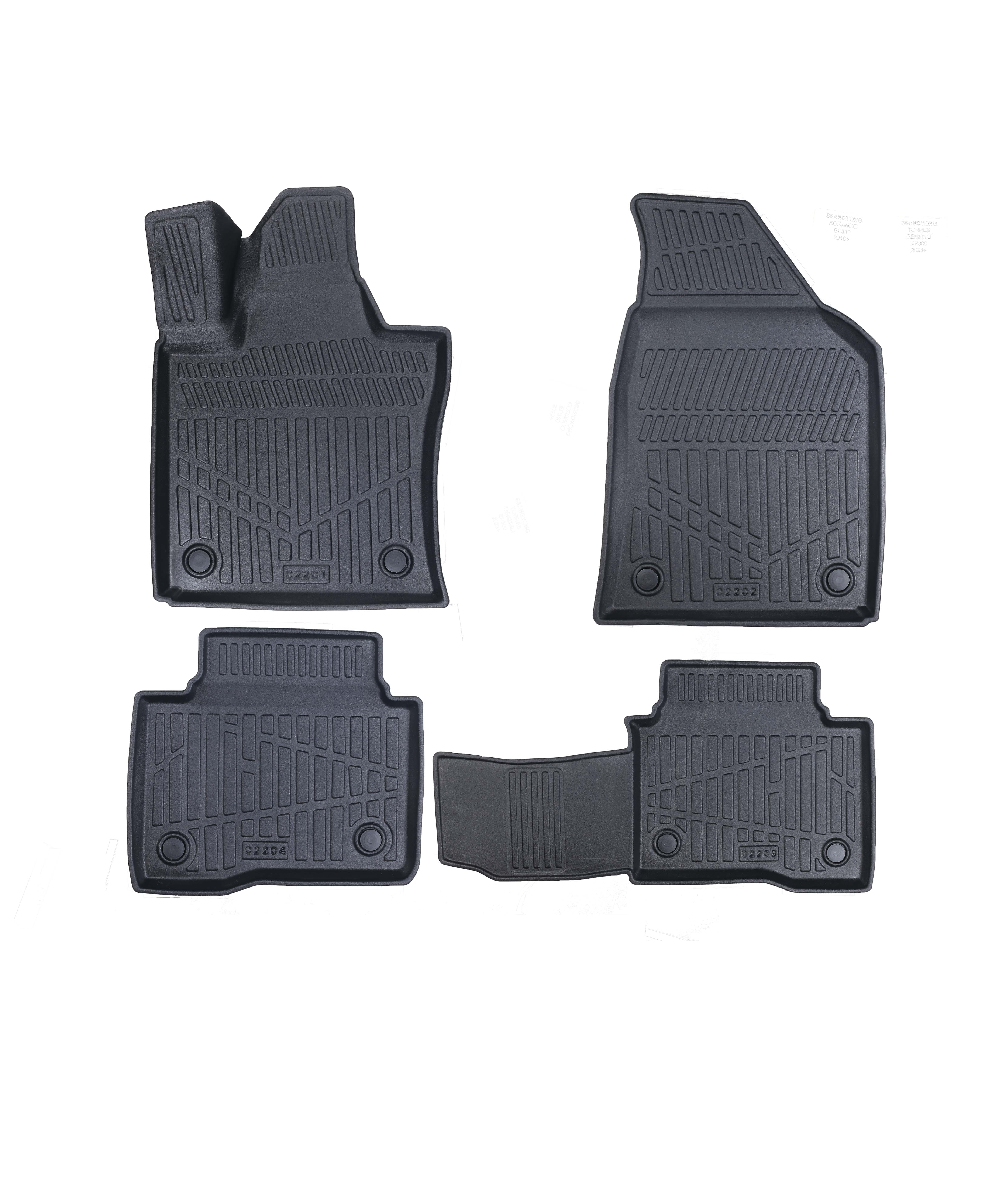 SsangYong Korando 2019 Sonrası 3D Havuzlu Paspas