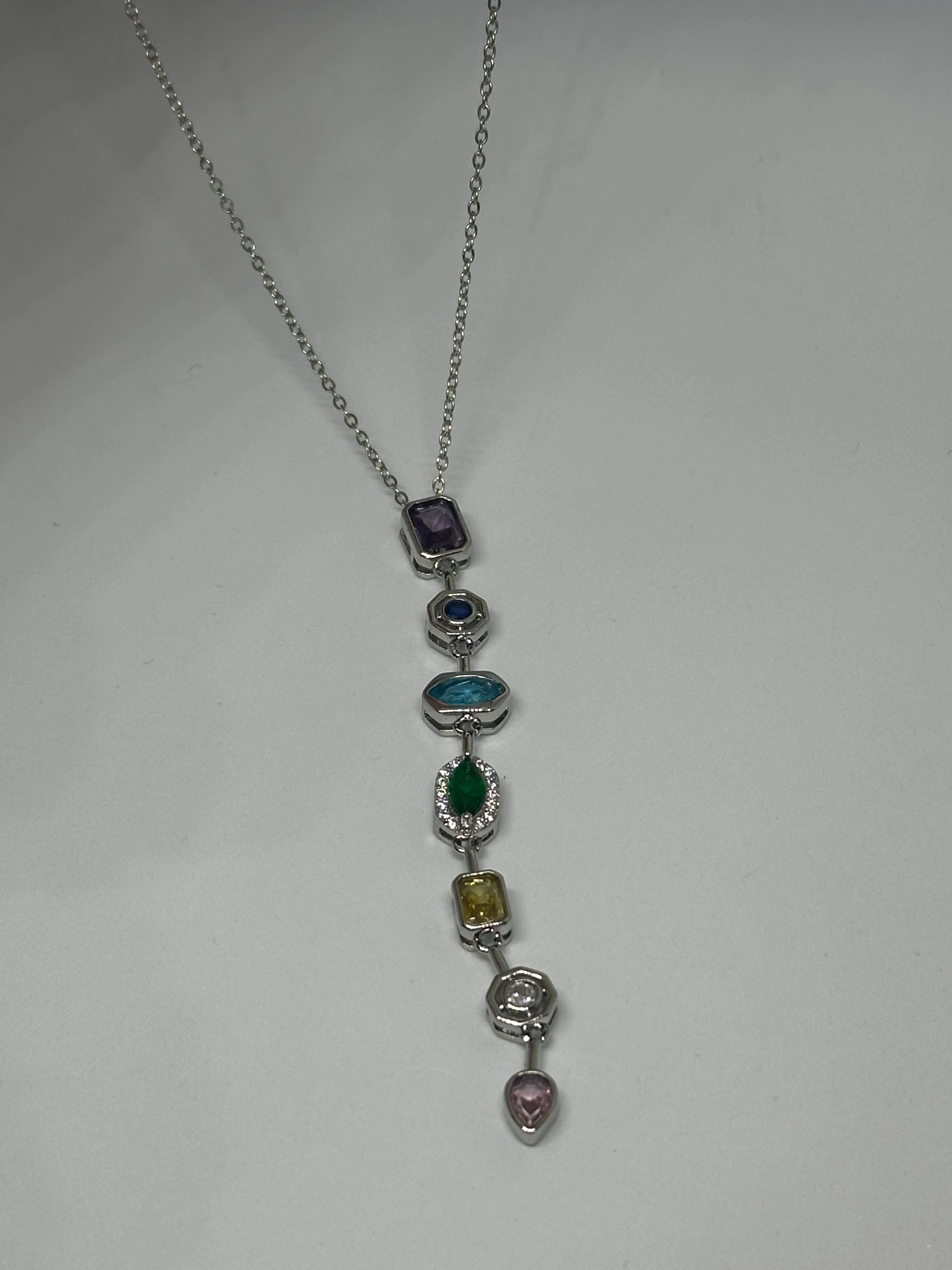 7 Element Y Kolye Silver