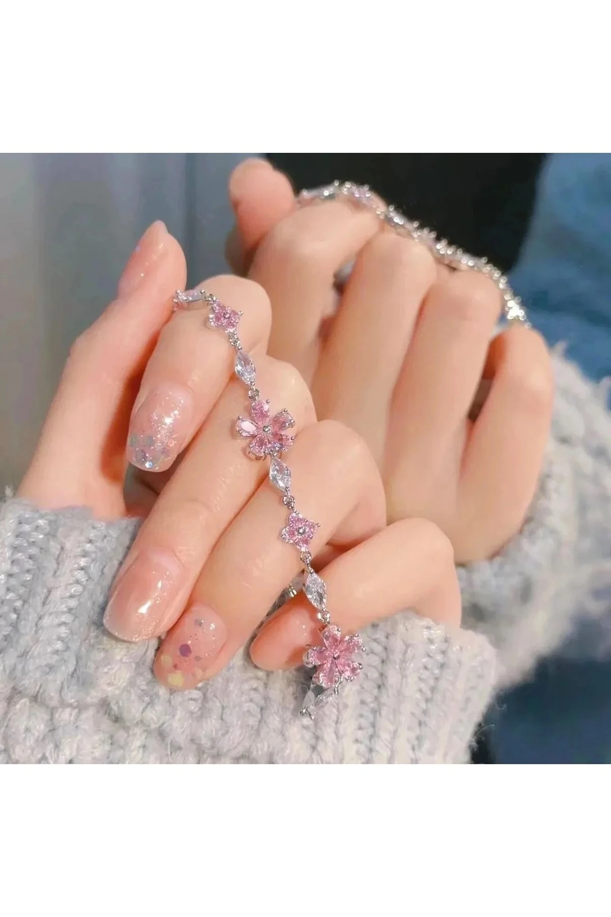 Sakura 925s Gümüş Bileklik