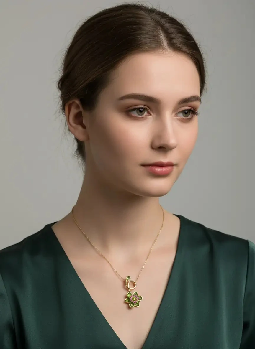 Idyllia Zarif Çelik Kolye