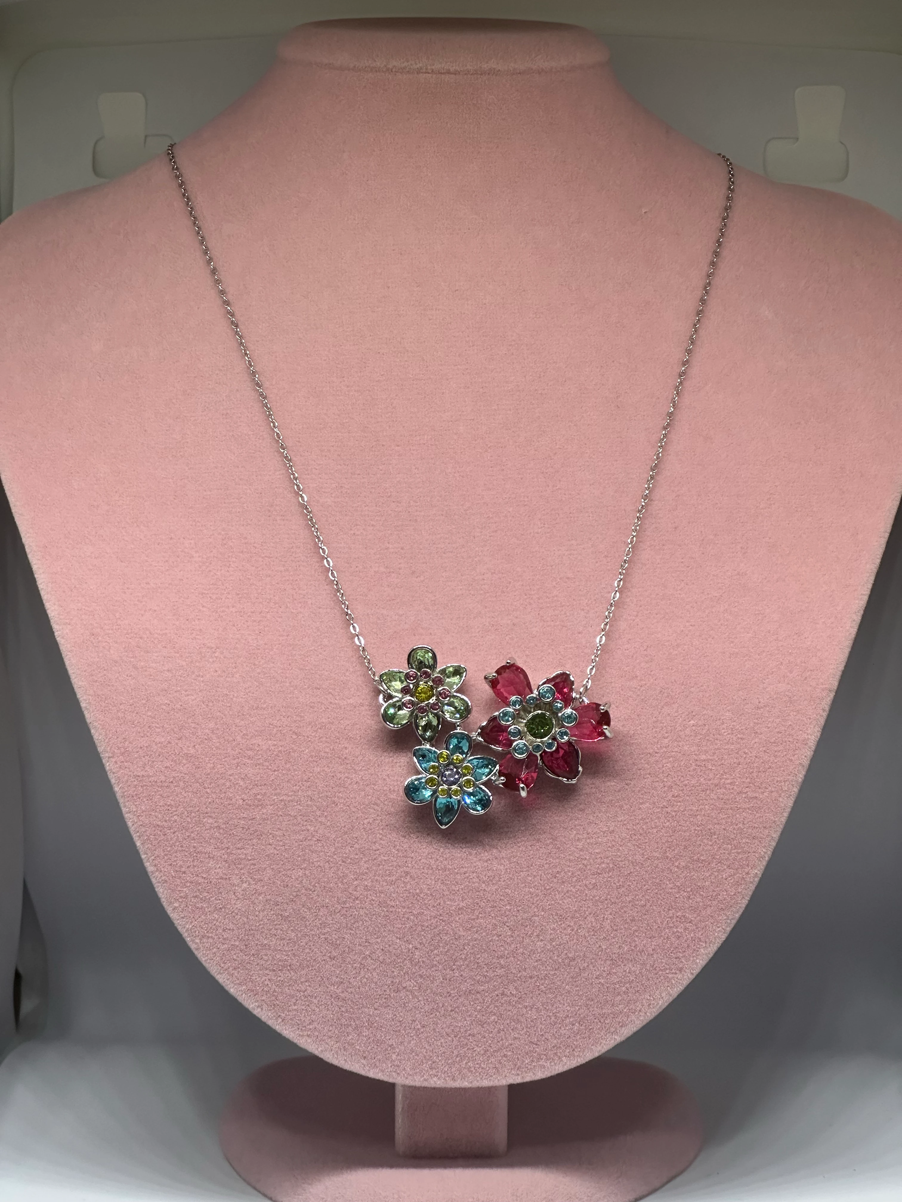 Idyllia Flowers Kolye | Çelik Silver