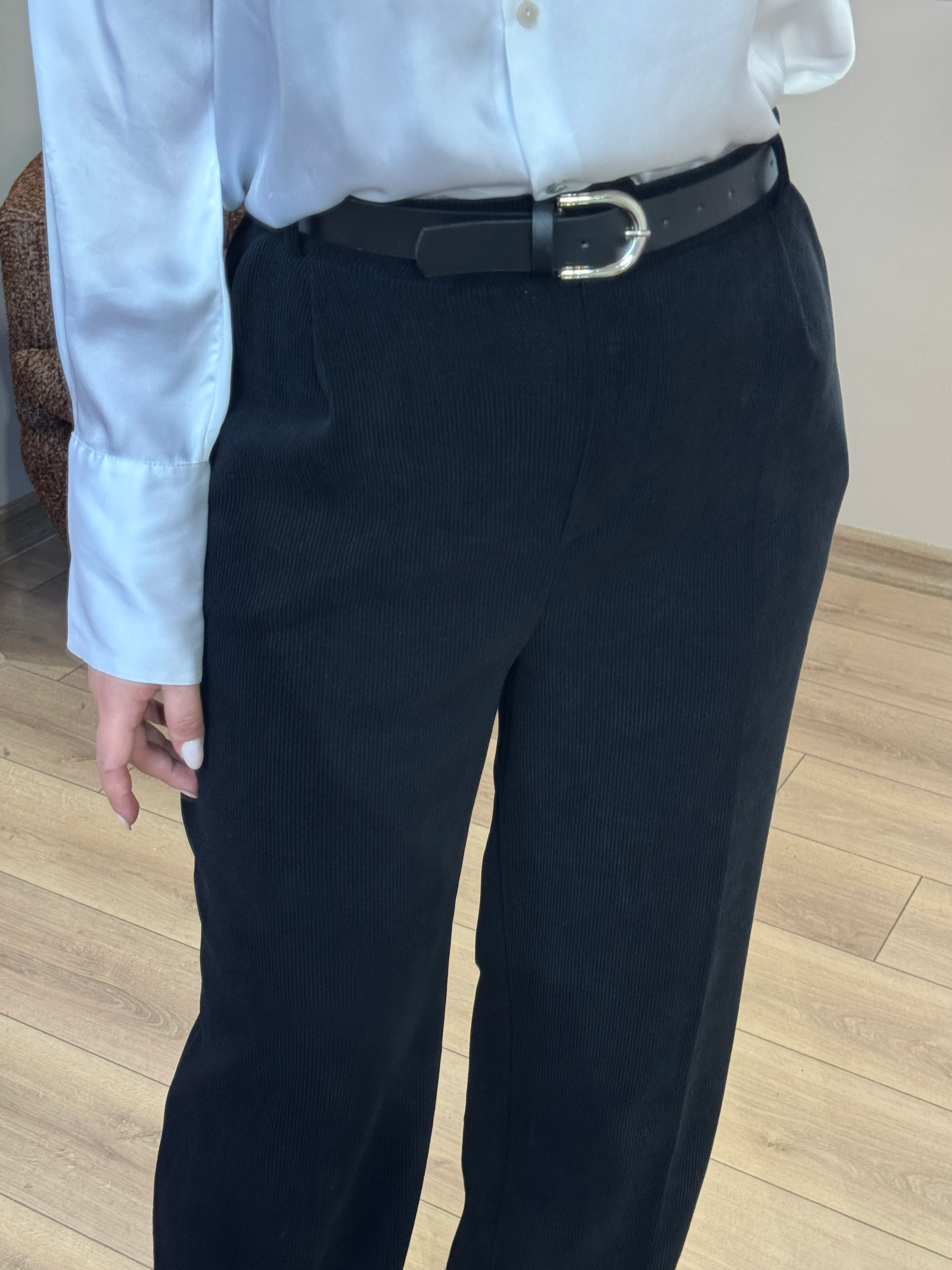 Kadife Bol Paça Pantolon