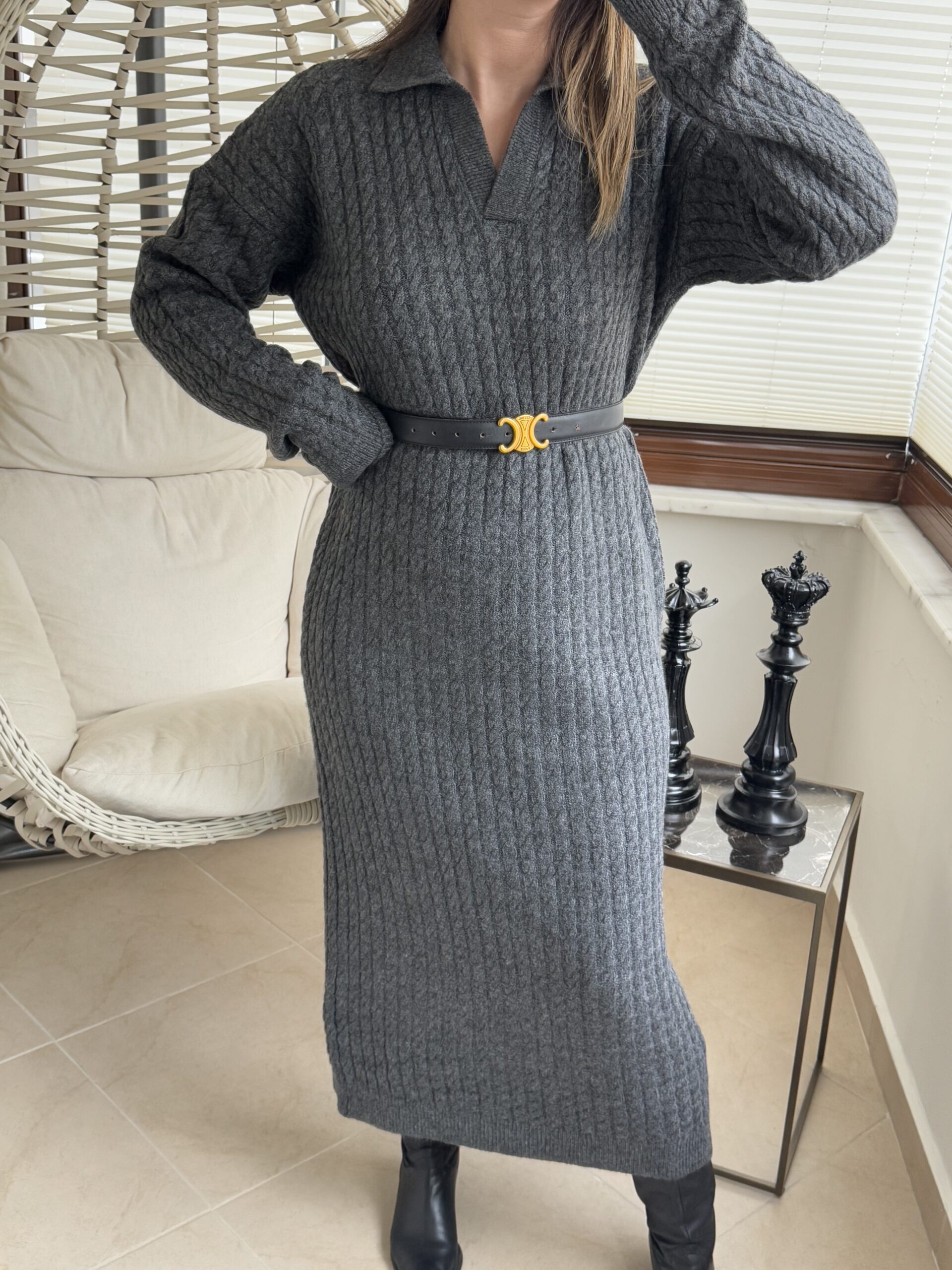 Triko Maxi Elbise