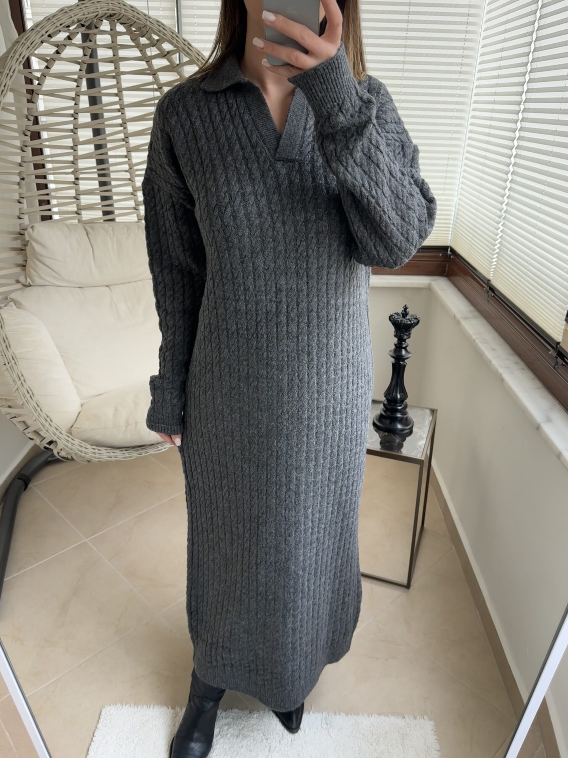 Triko Maxi Elbise