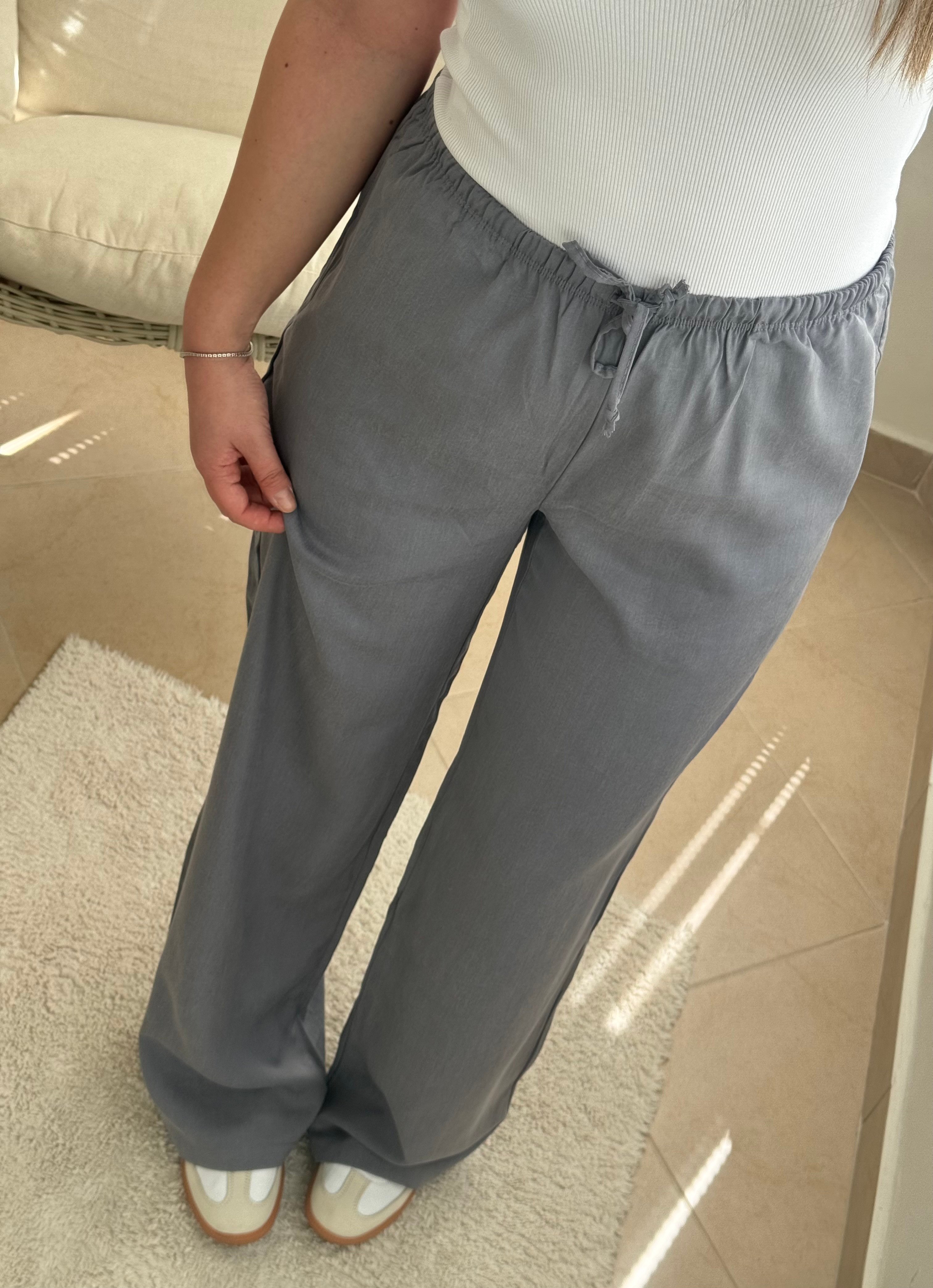 Massi Beli Lastikli Tensel Pantolon