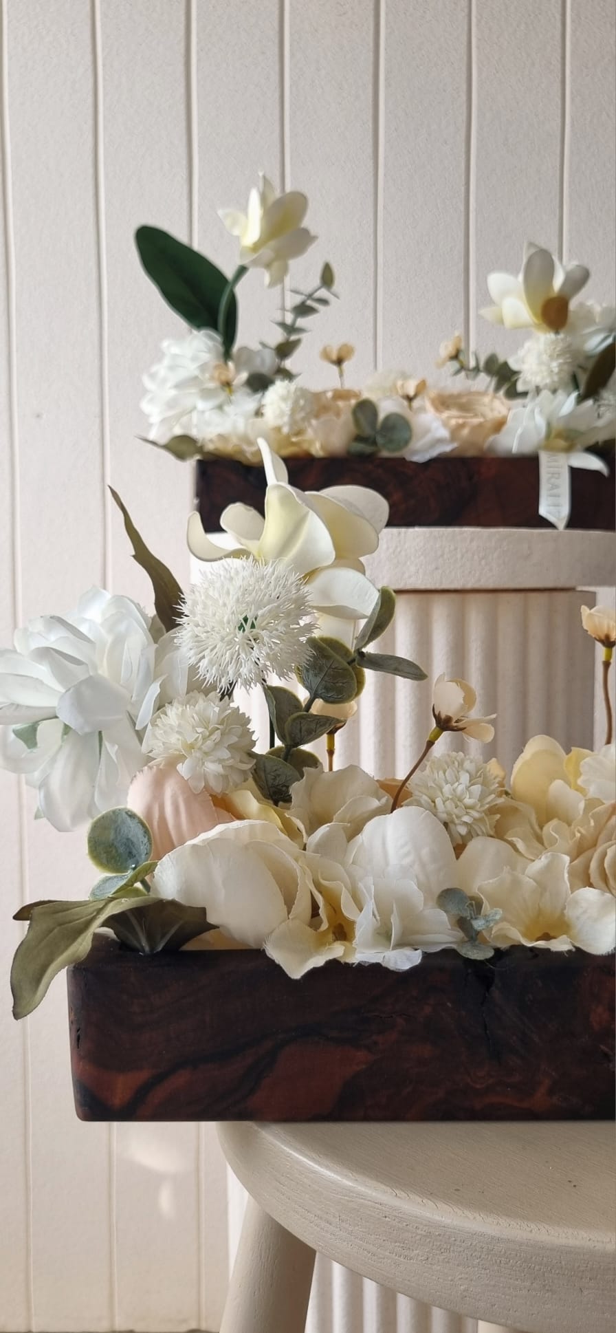 premium flower box - premium ahşap çiçek kutusu