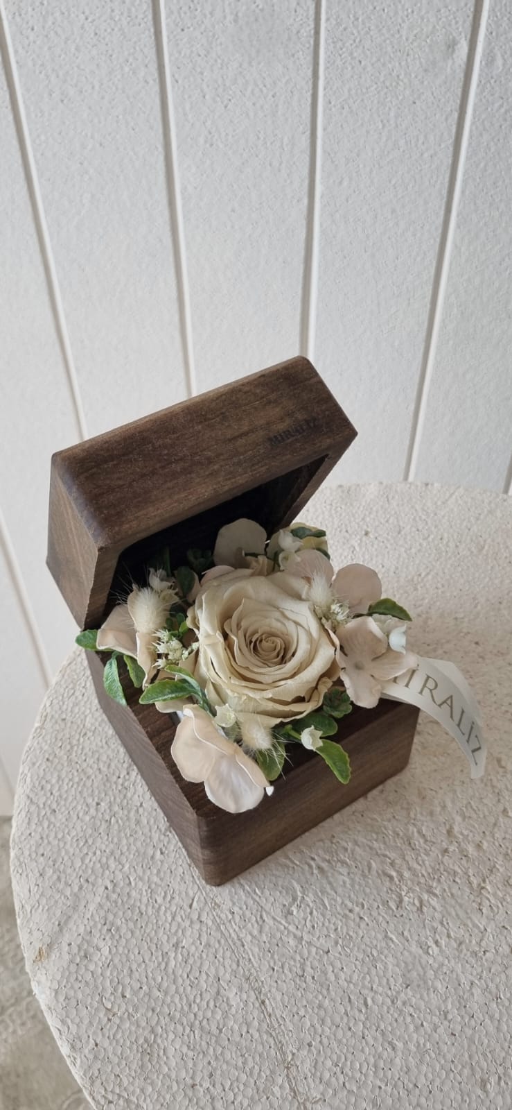 premium flower box - premium ahşap çiçek kutusu