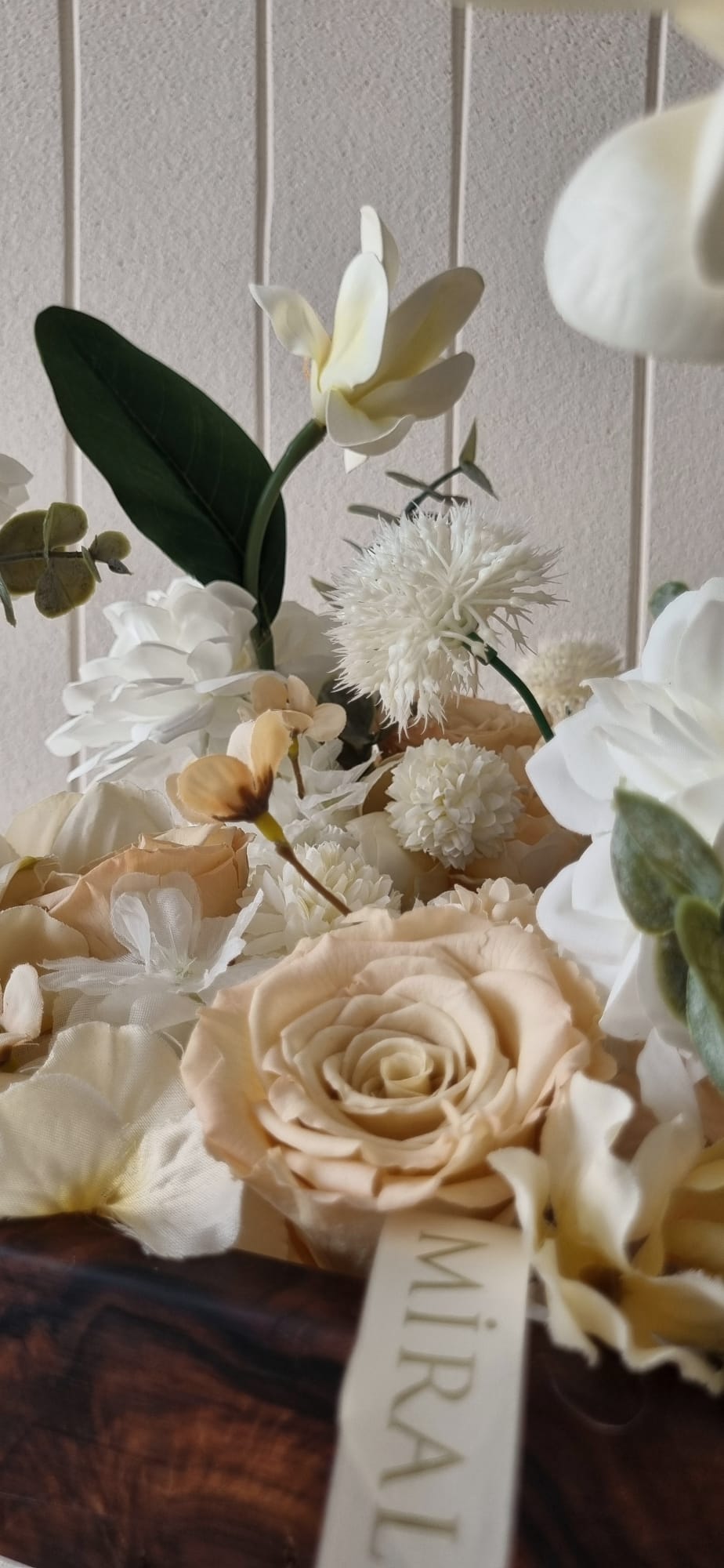 premium flower box - premium ahşap çiçek kutusu