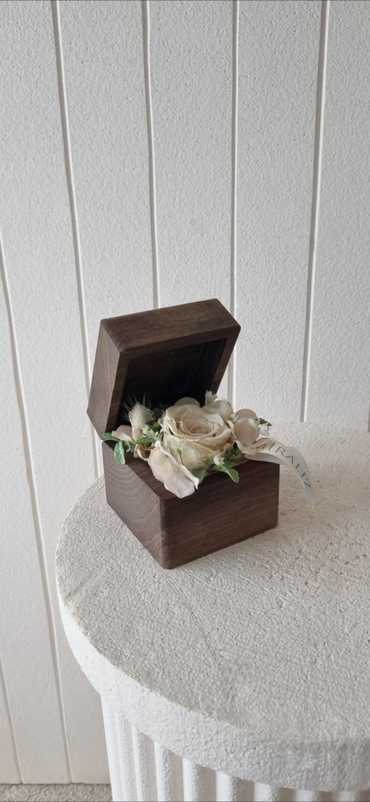 premium flower box - premium ahşap çiçek kutusu