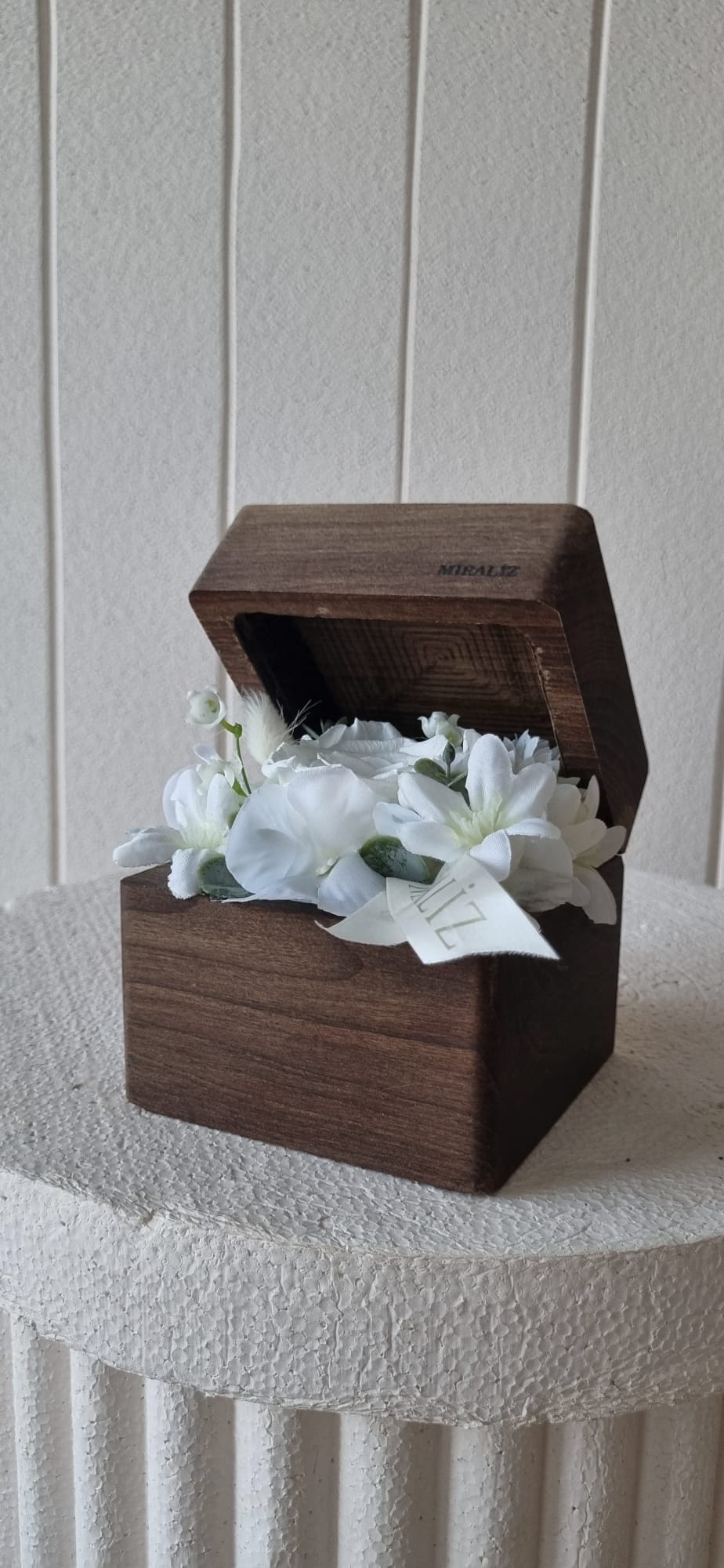 premium flower box - premium ahşap çiçek kutusu