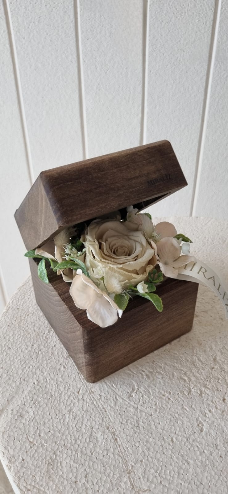 premium flower box - premium ahşap çiçek kutusu