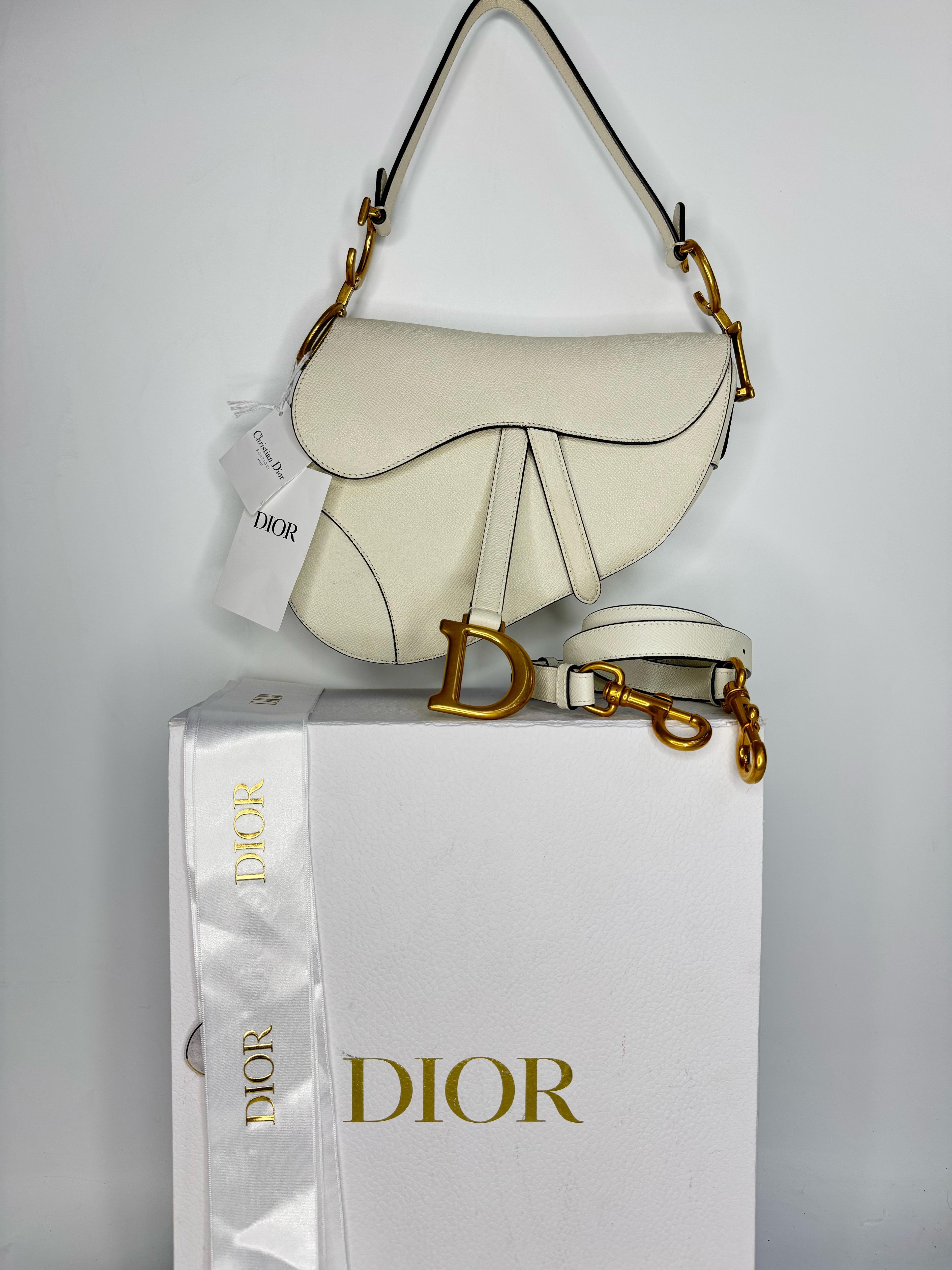 DIOR SADDLE CALFSKIN LEATHER BAG
