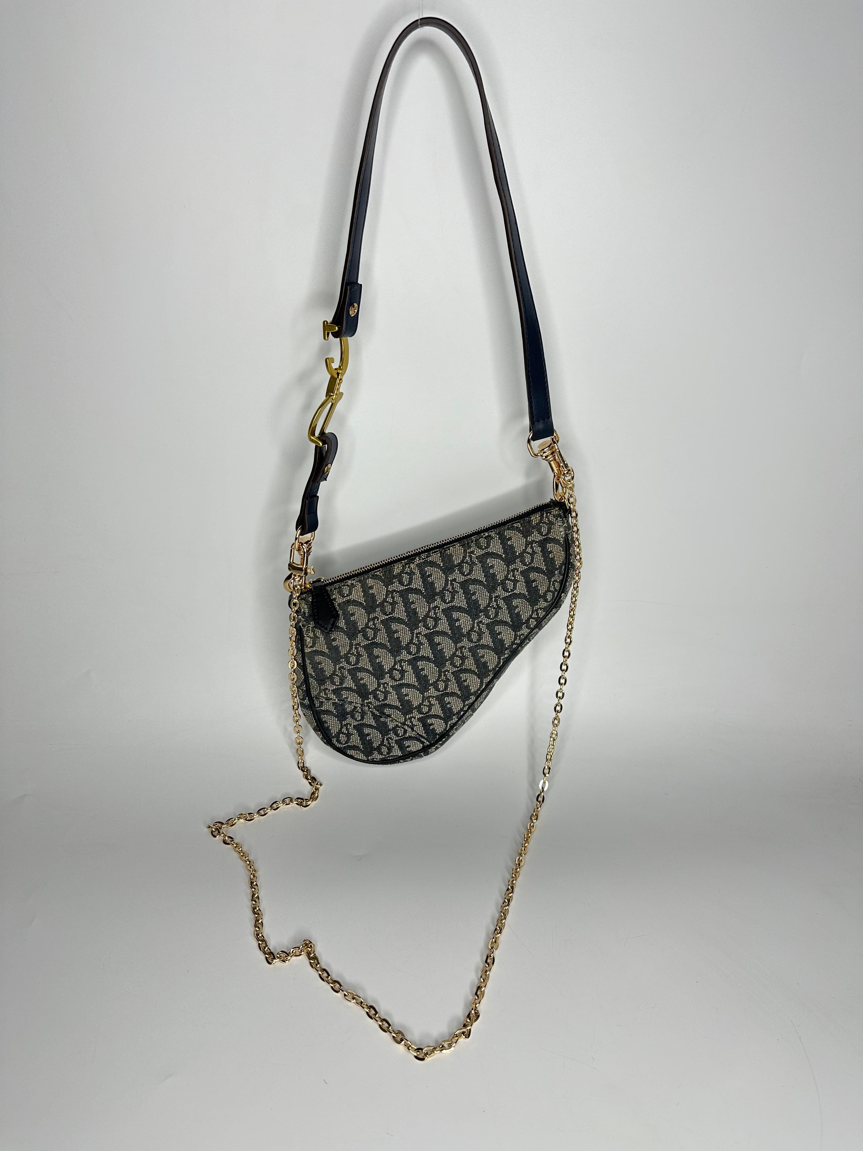 DIOR  OBLIQUE SADDLE BAG 