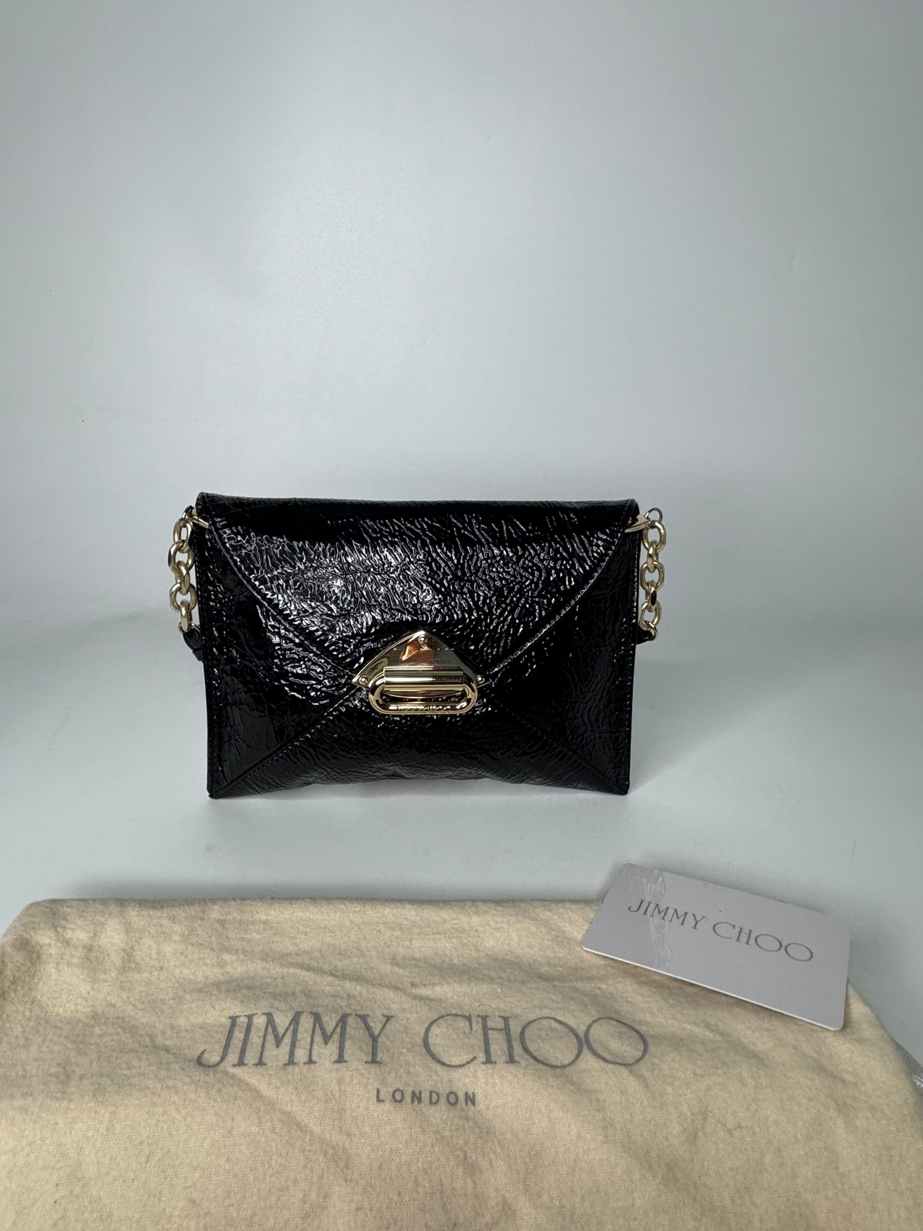 JIMMY CHOO PATENT LEATHER BAG